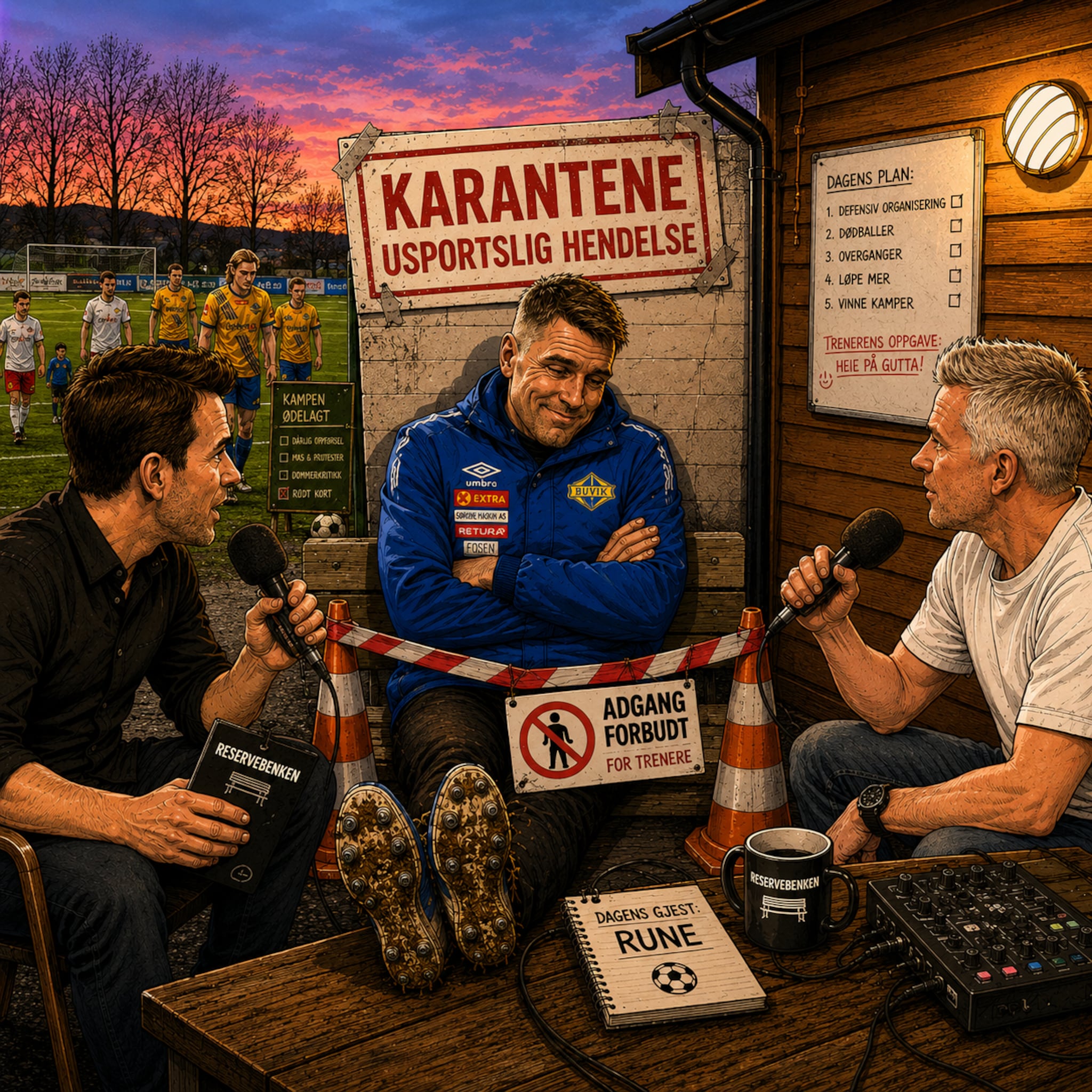 Reservebenken: Rune Normannseth og Vegard Foss