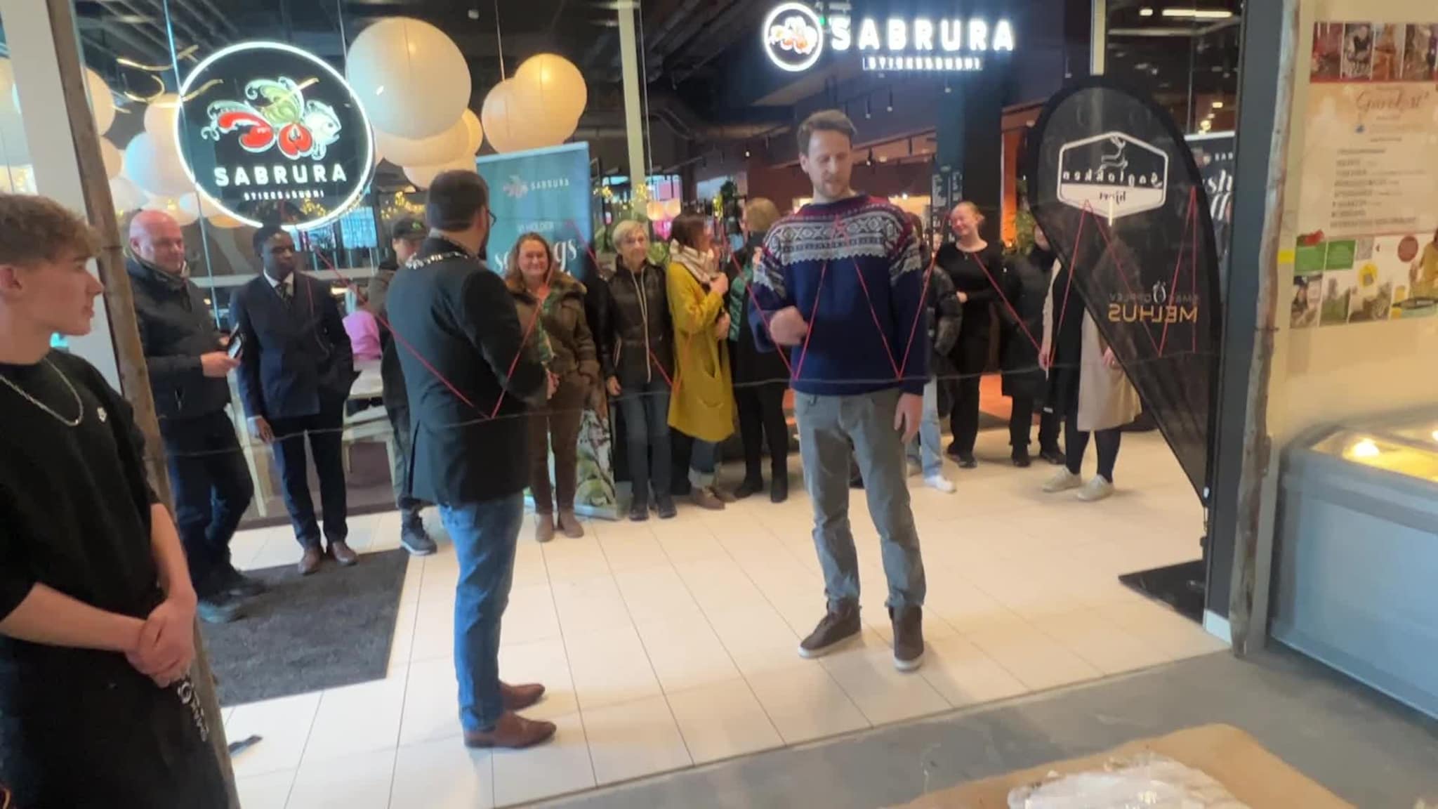 Butikkåpning på Melhustorget