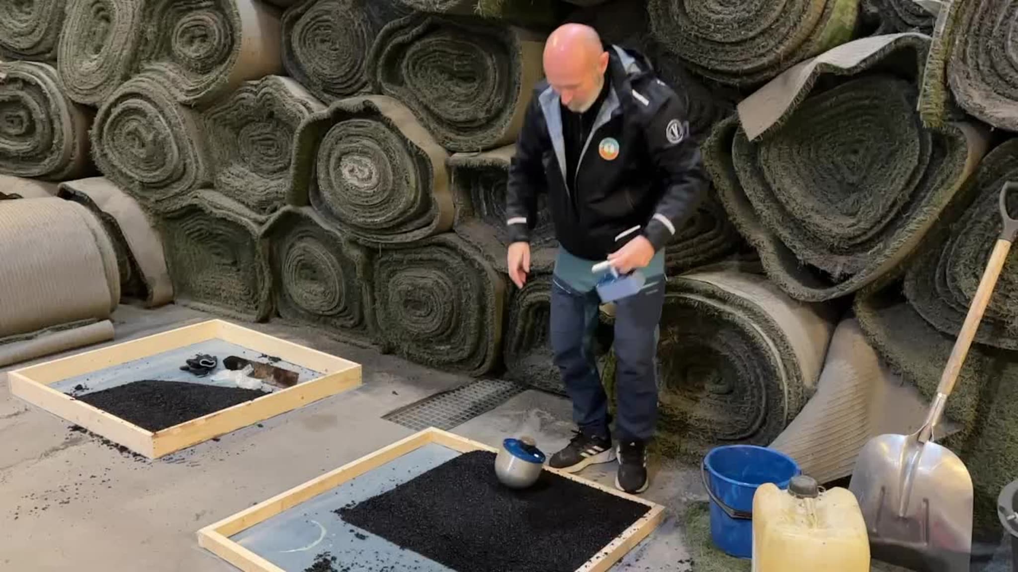 Ailien Rubber gjennomfører falltest