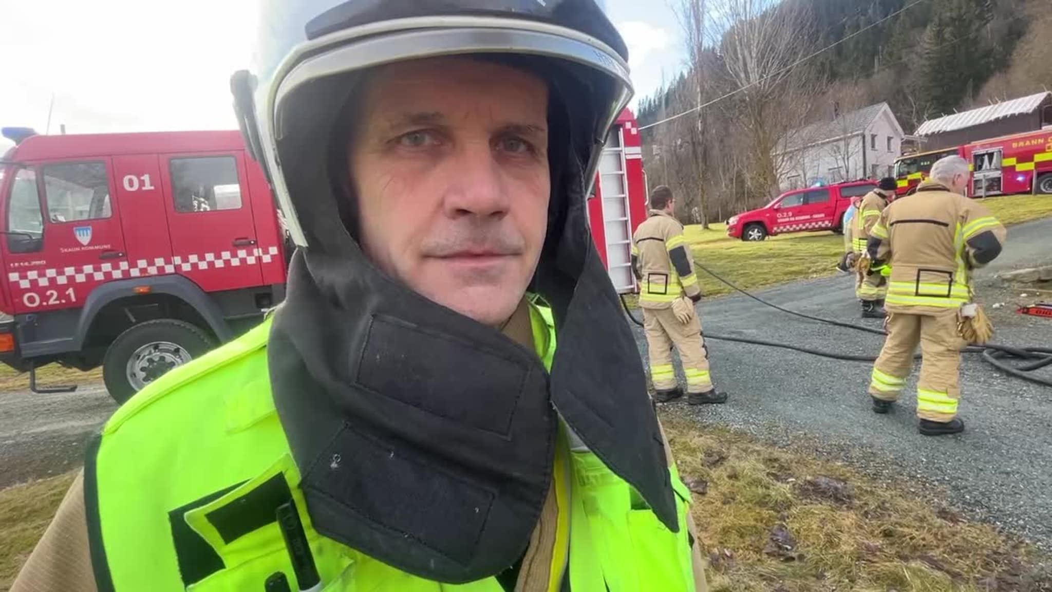 Boligbrann i Buvika