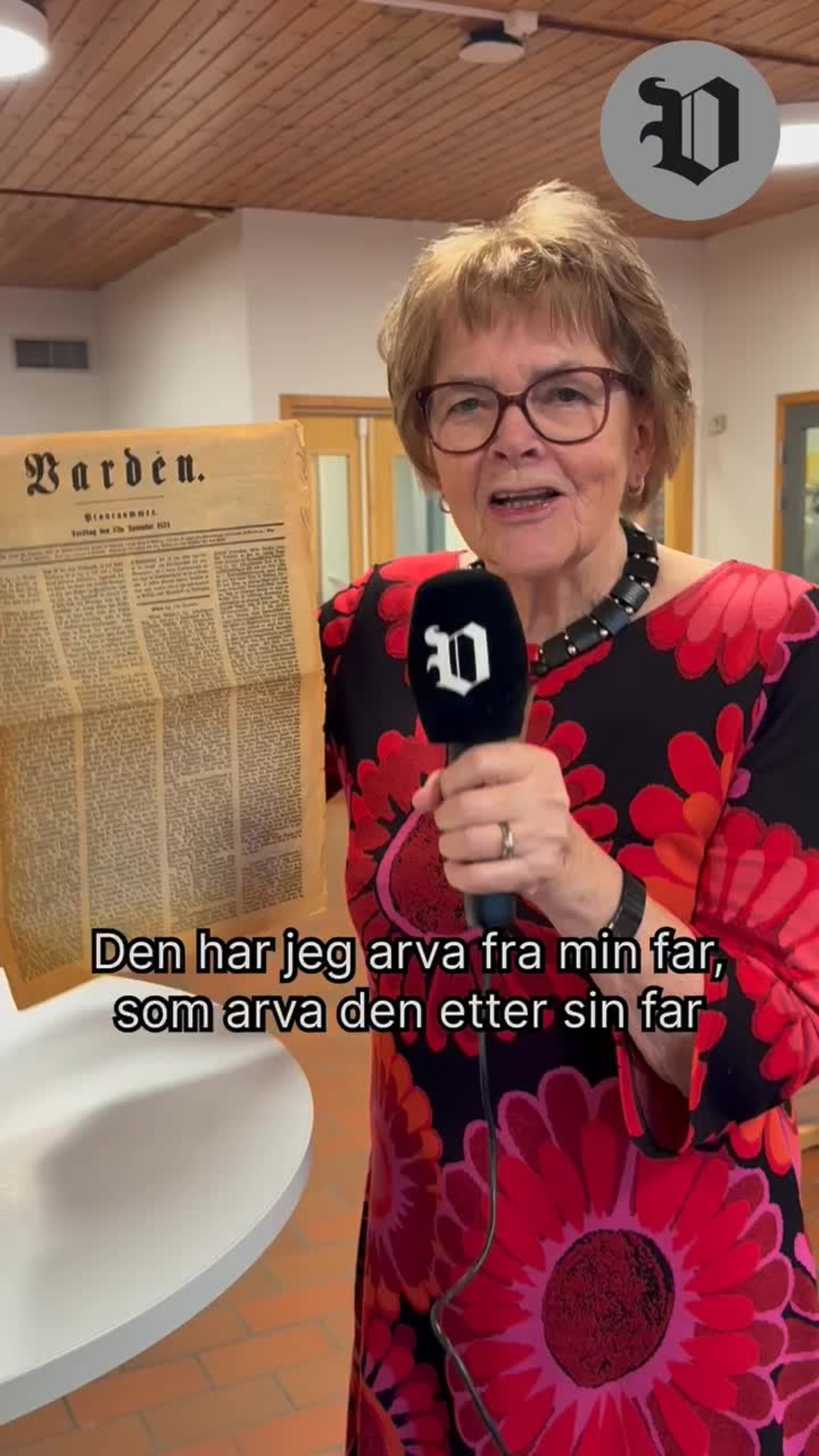 Kristine (76) har Vardens første utgave fra 1874