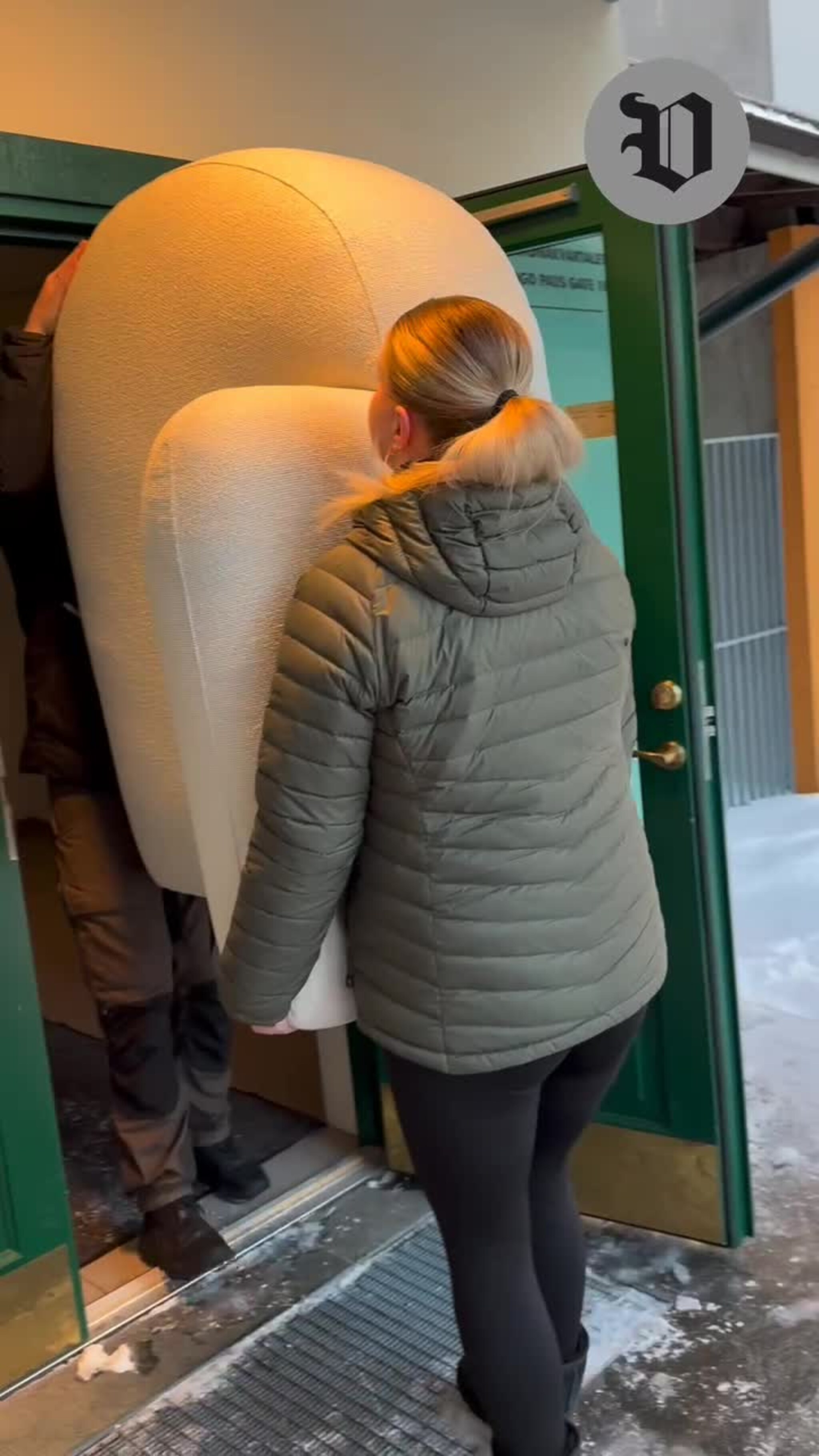 Henriette hoppa ut i det