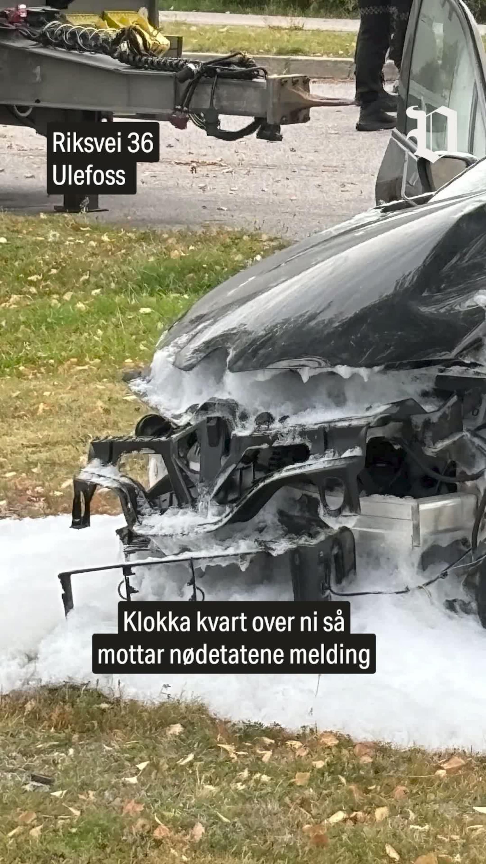 Alvorlig ulykke på Ulefoss