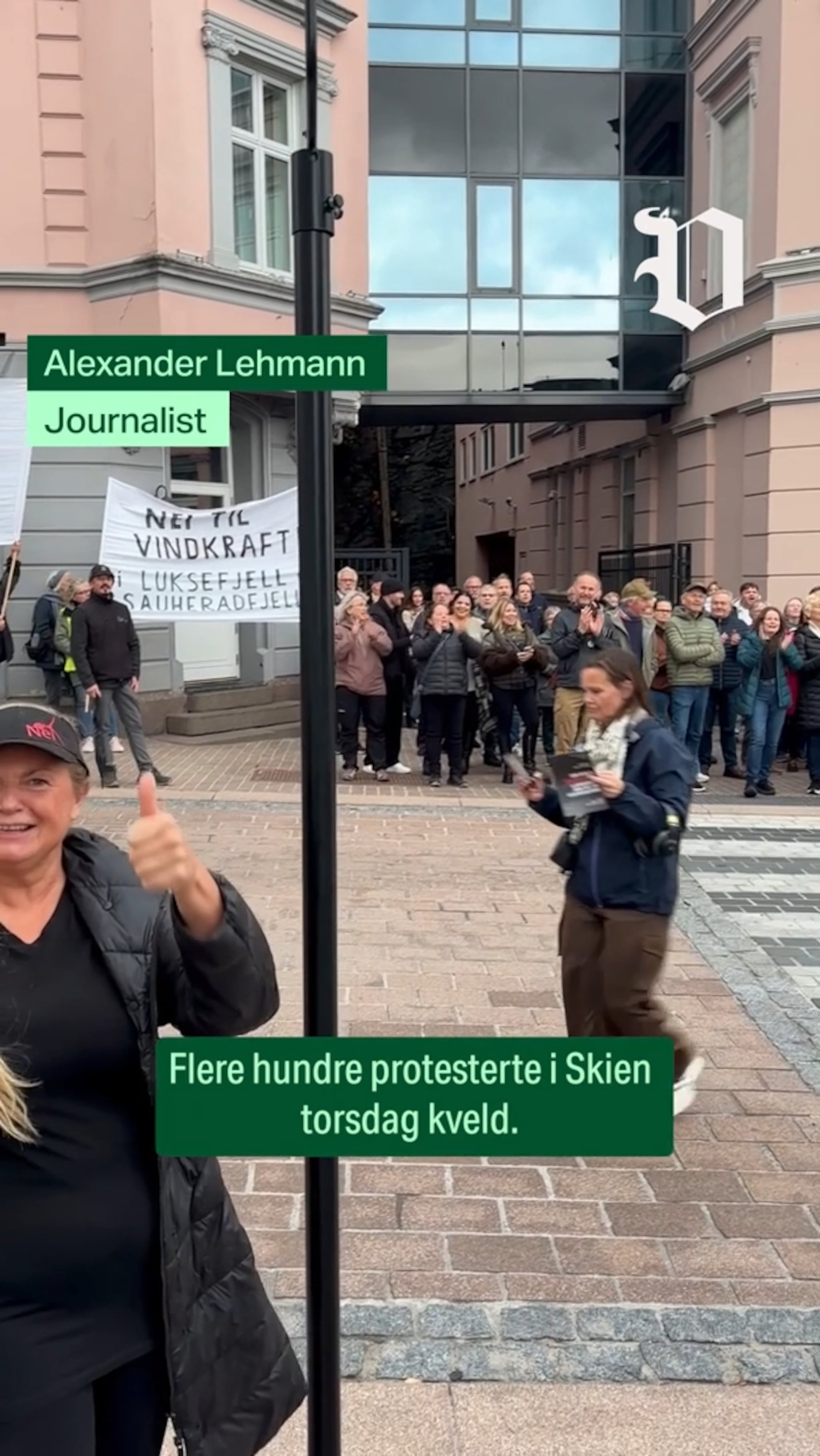 Protesterer mot vindmøller
