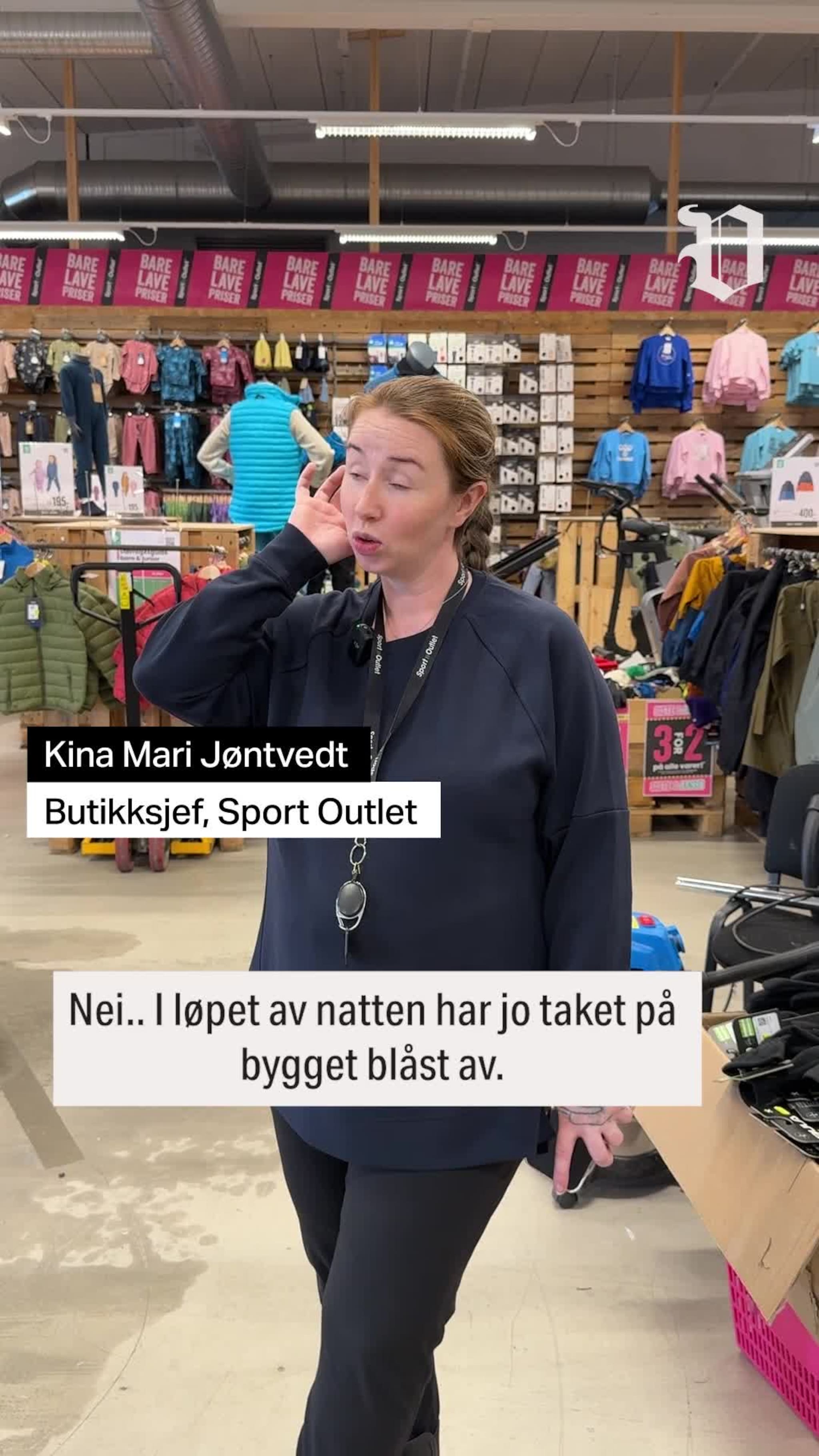Sport Outlet ble hardt ramma av uværet