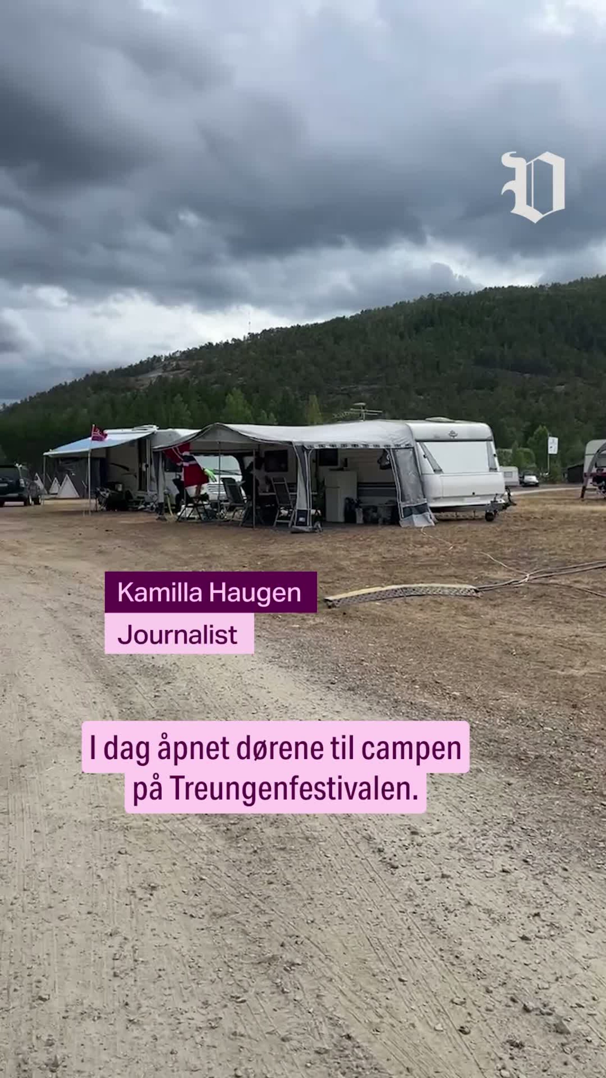 Stemning på campen på Treungenfestivalen