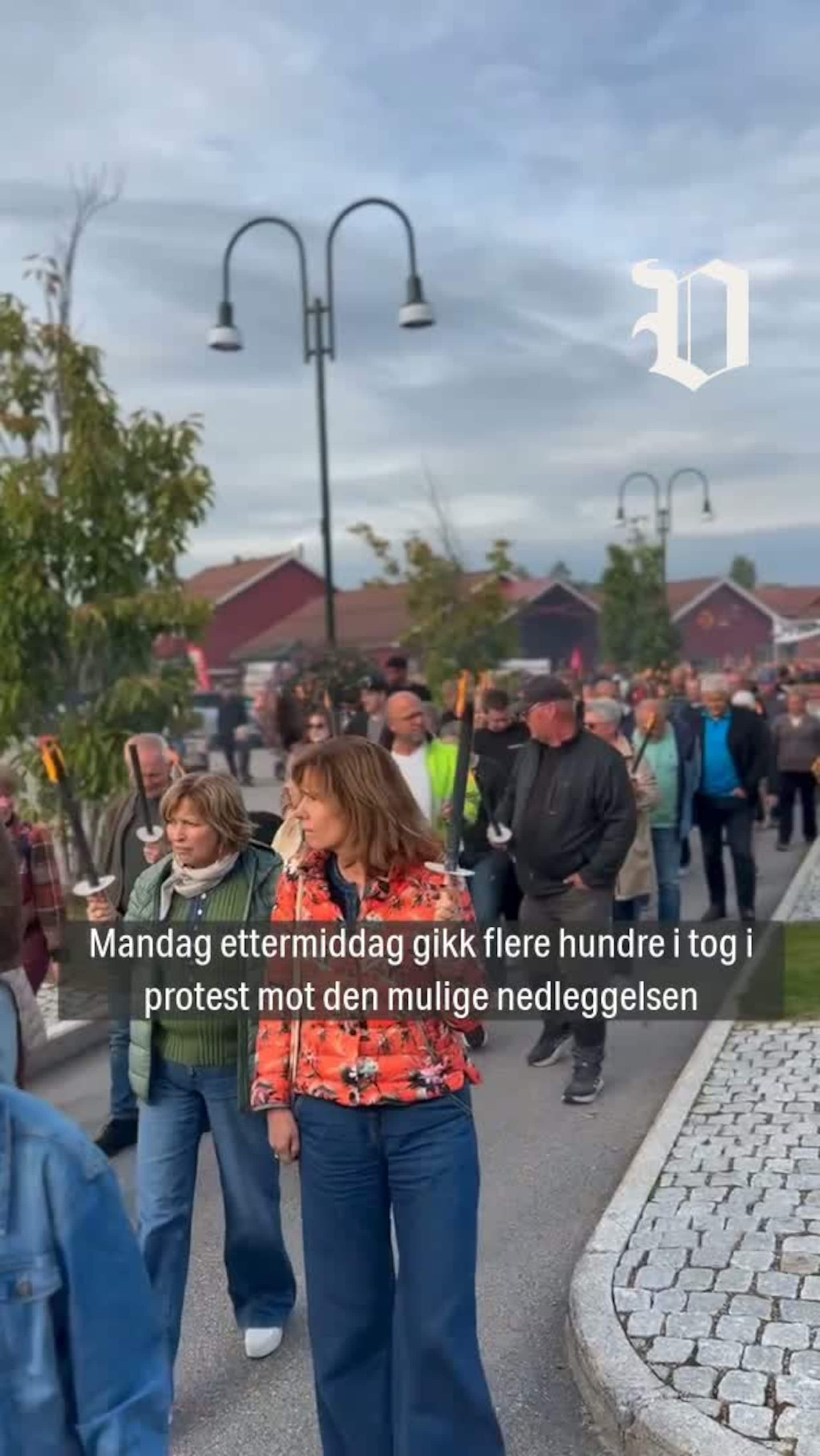 Protesterer mot nedleggelse