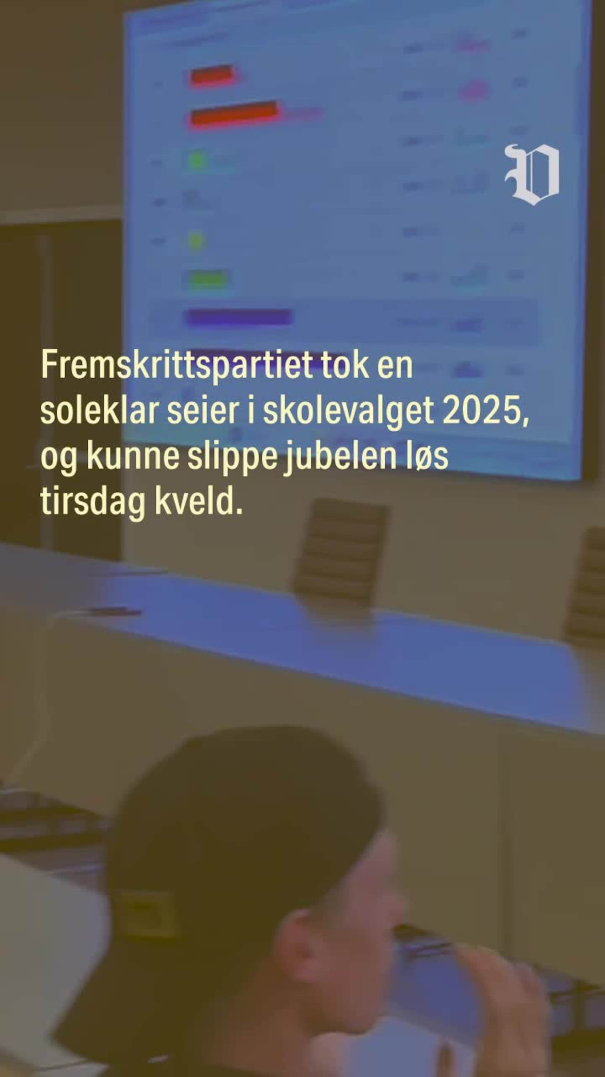 Frp tok en soleklar seier i skolevalget 2025