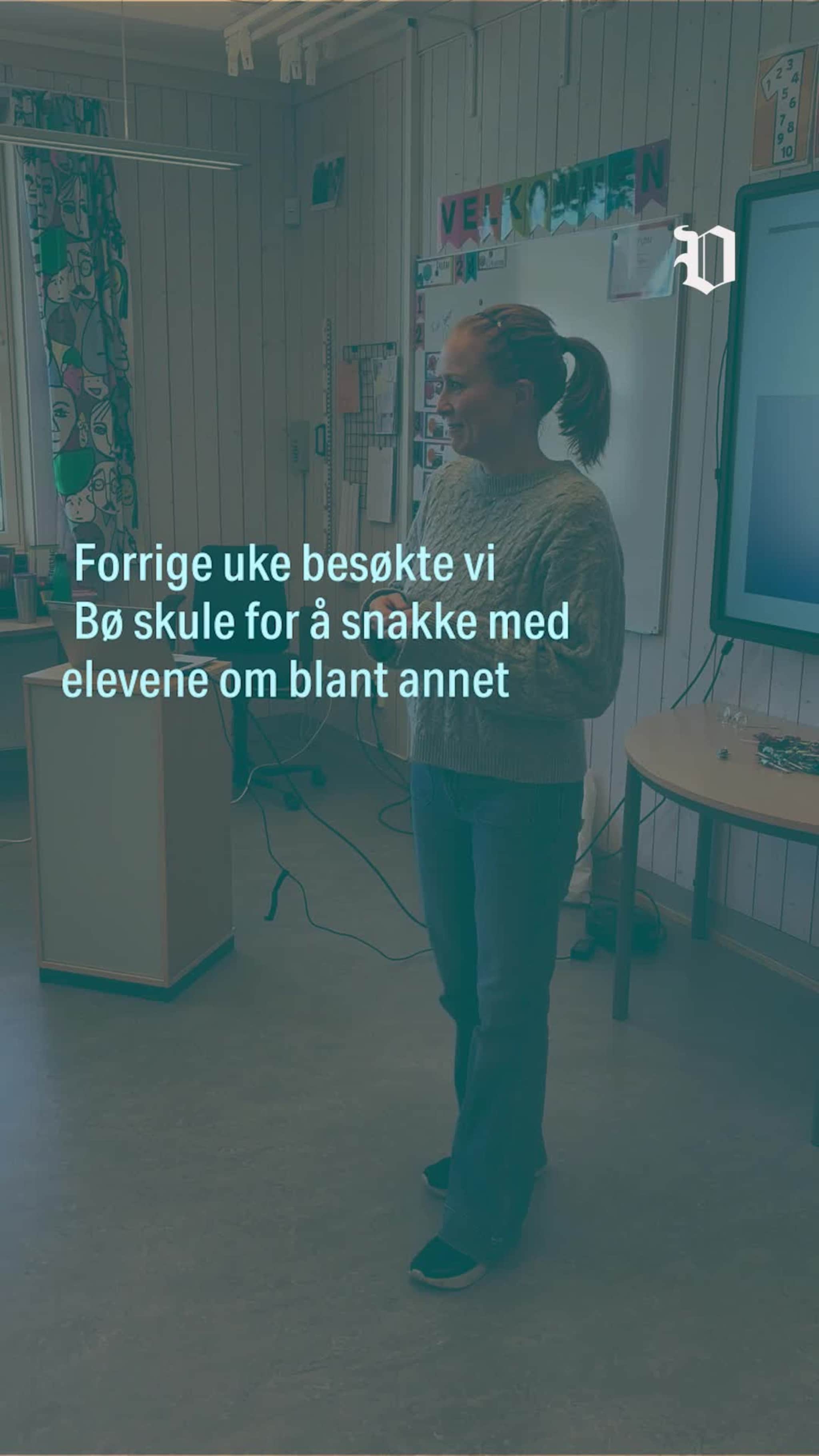 Vi besøkte Bø skule