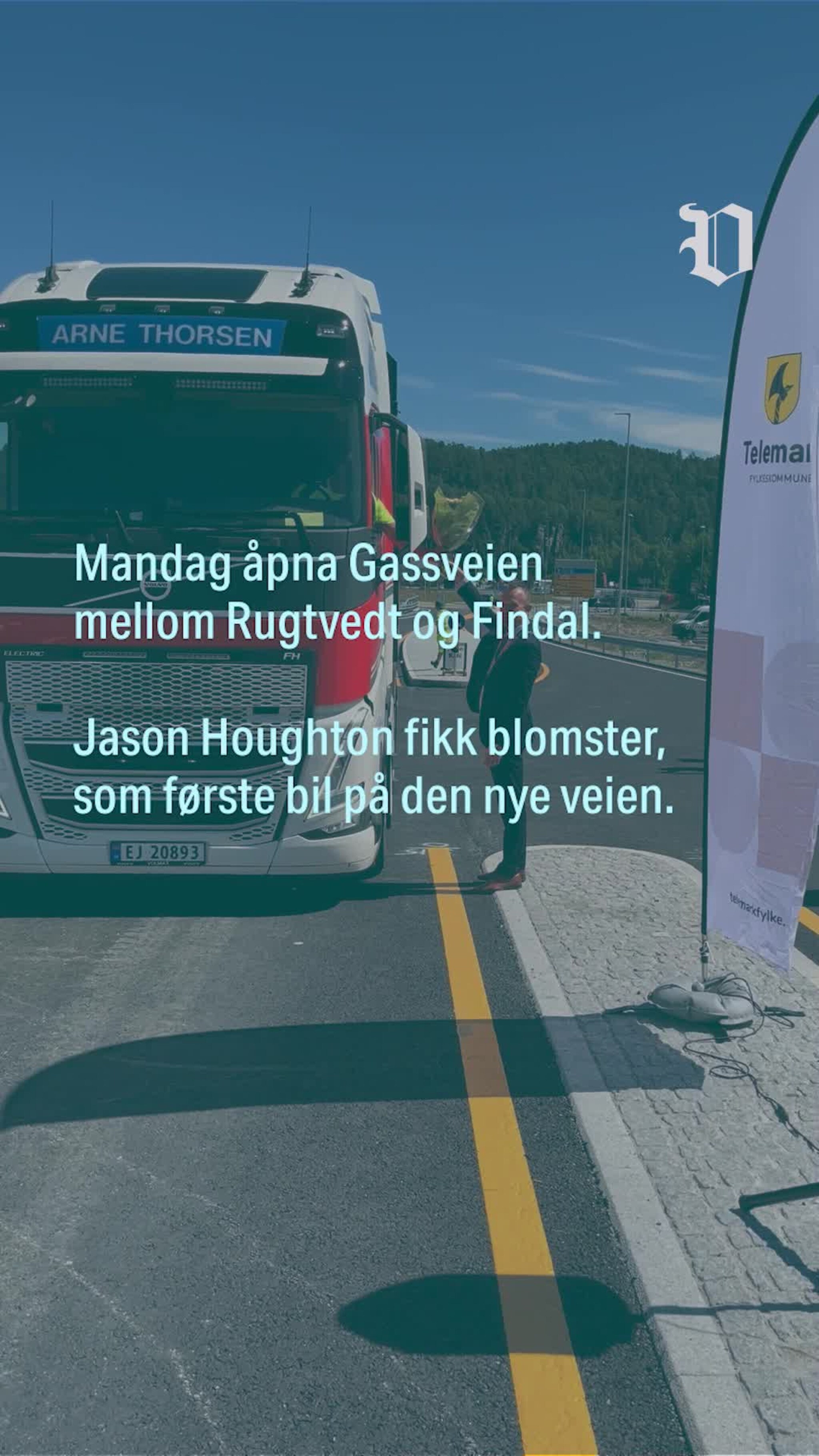 Åpning av Gassveien mellom Rugtvedt og Findal.