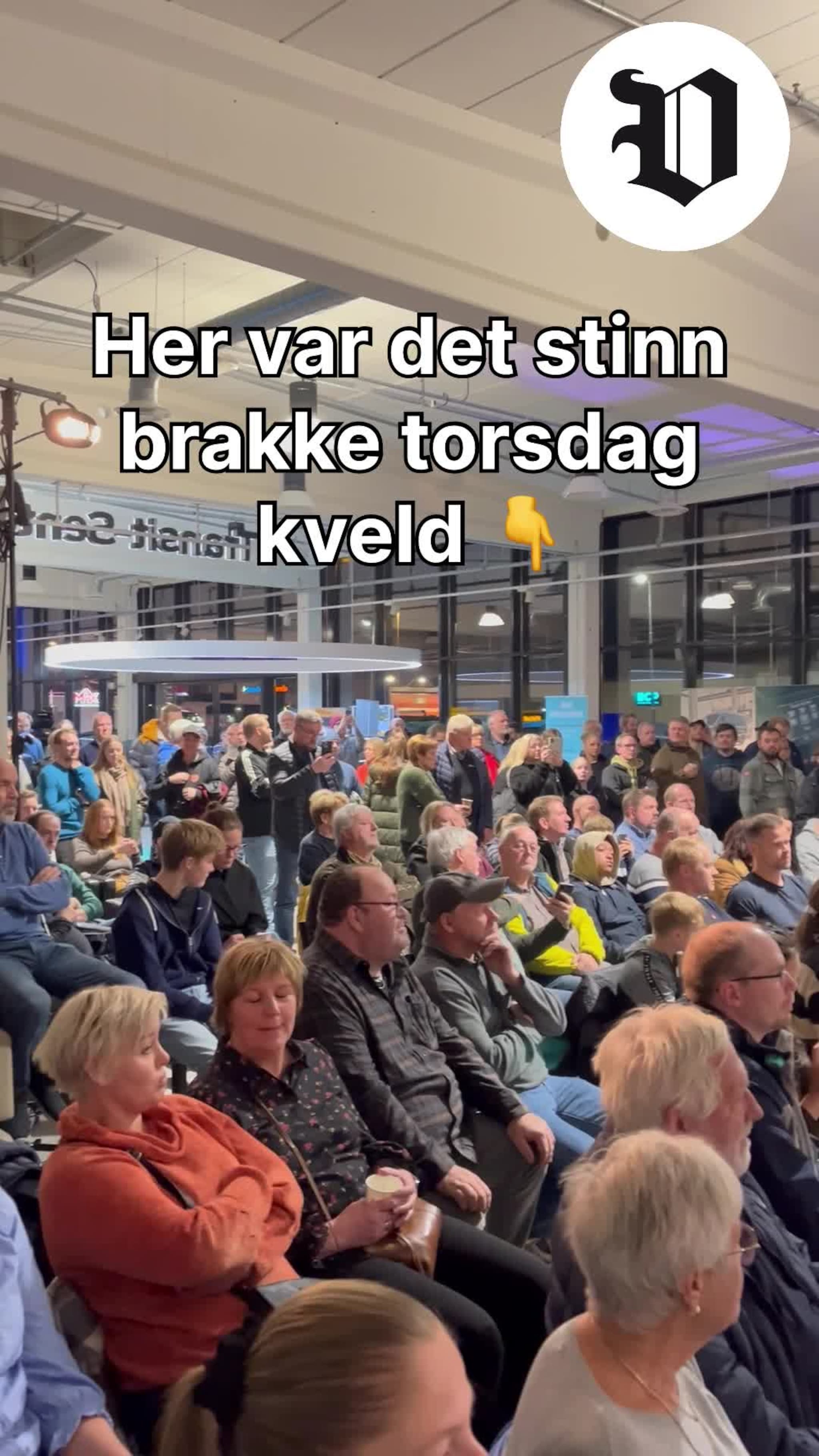 Folk kom langveisfra