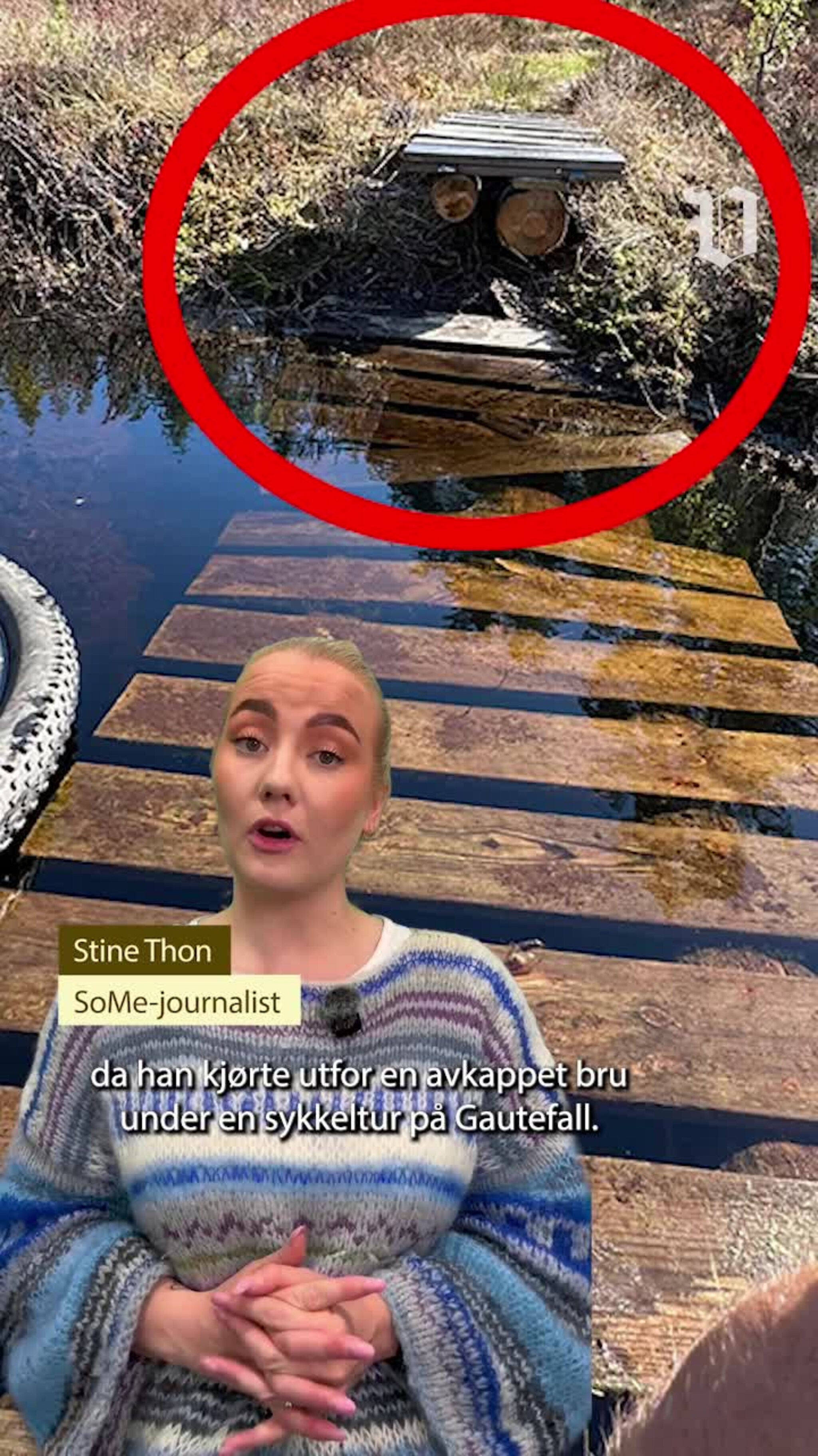 Tom ble alvorlig skada under en sykkeltur