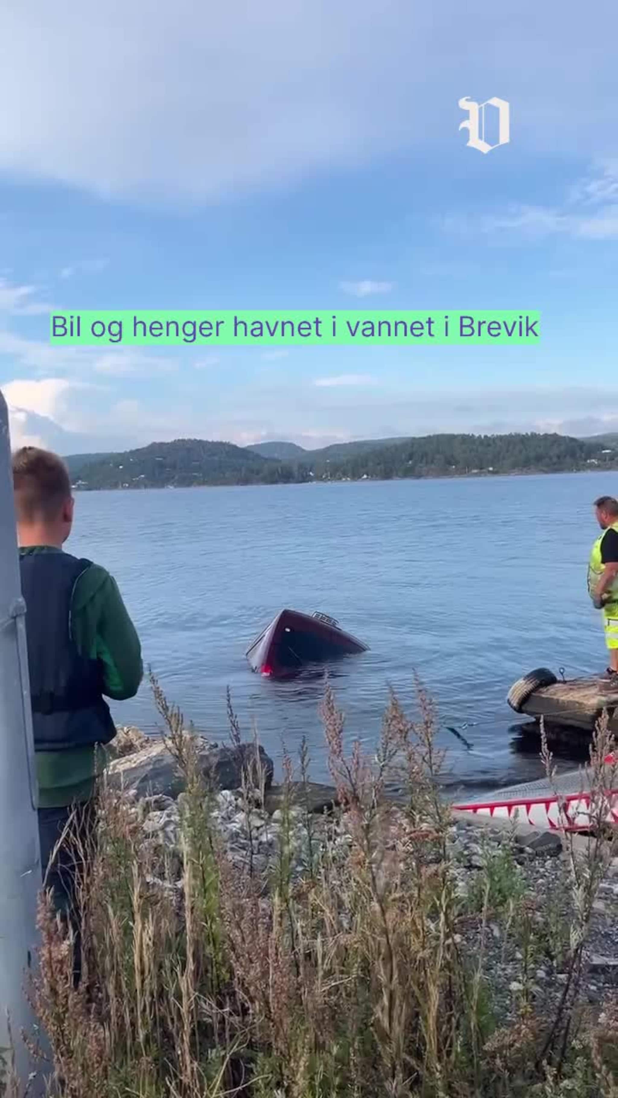 Her heises bilen opp fra sjøen