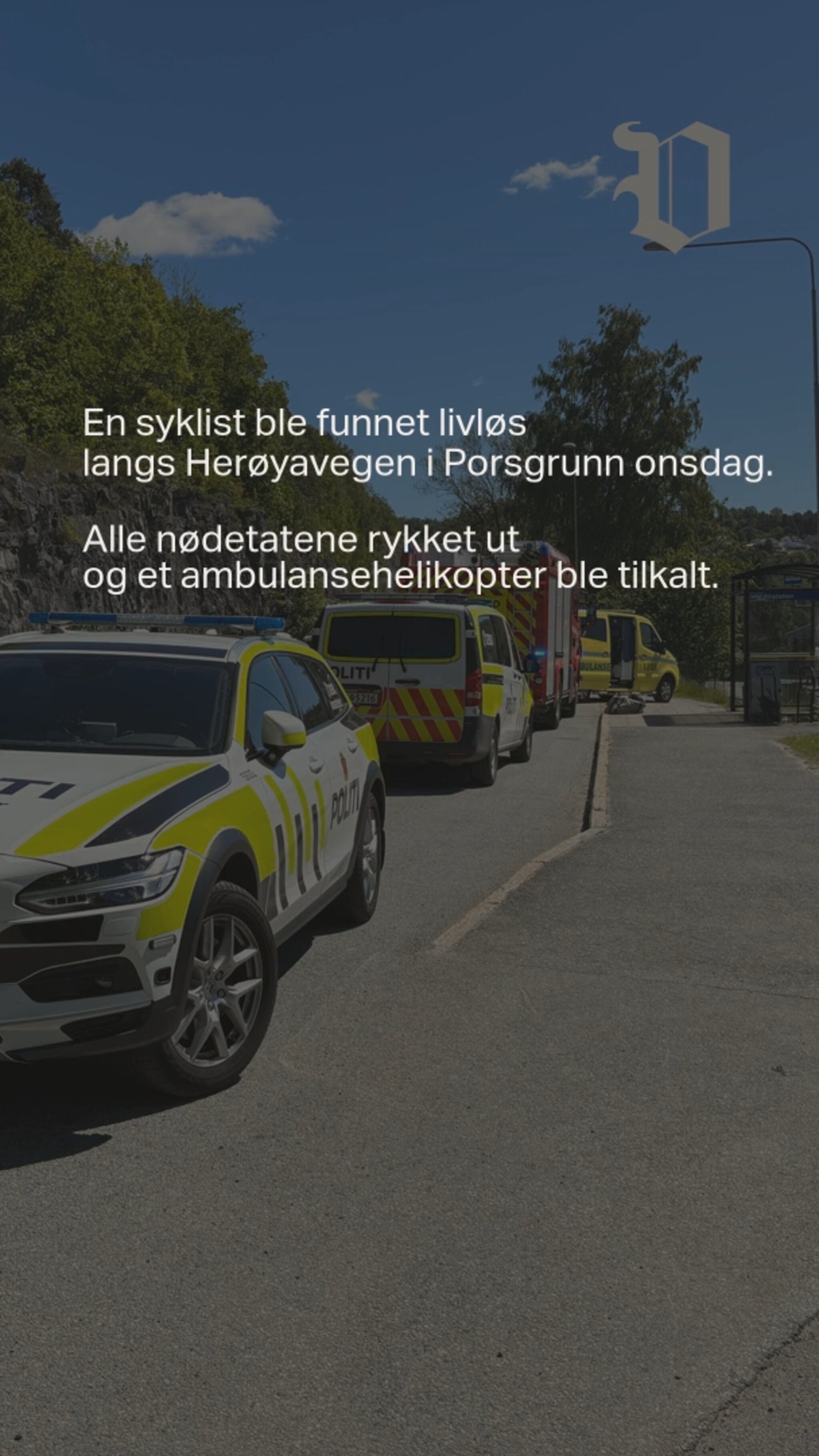 Syklist døde