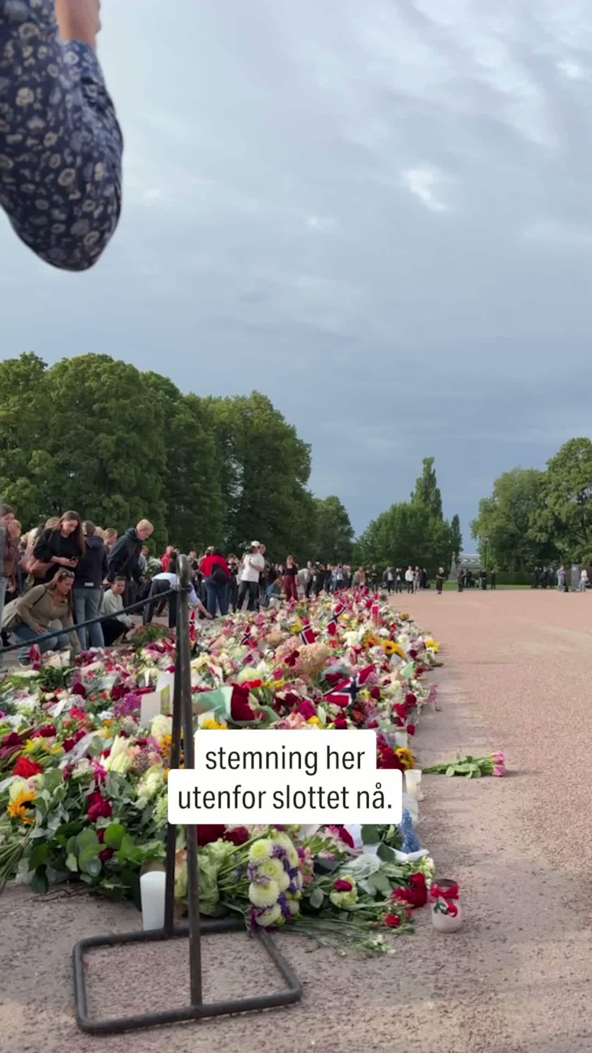 Markering utenfor slottet
