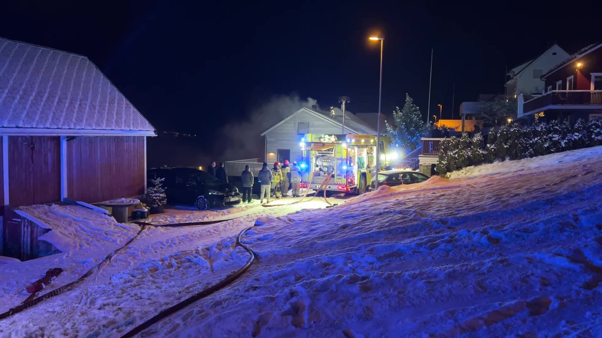 Brann på Leinøya