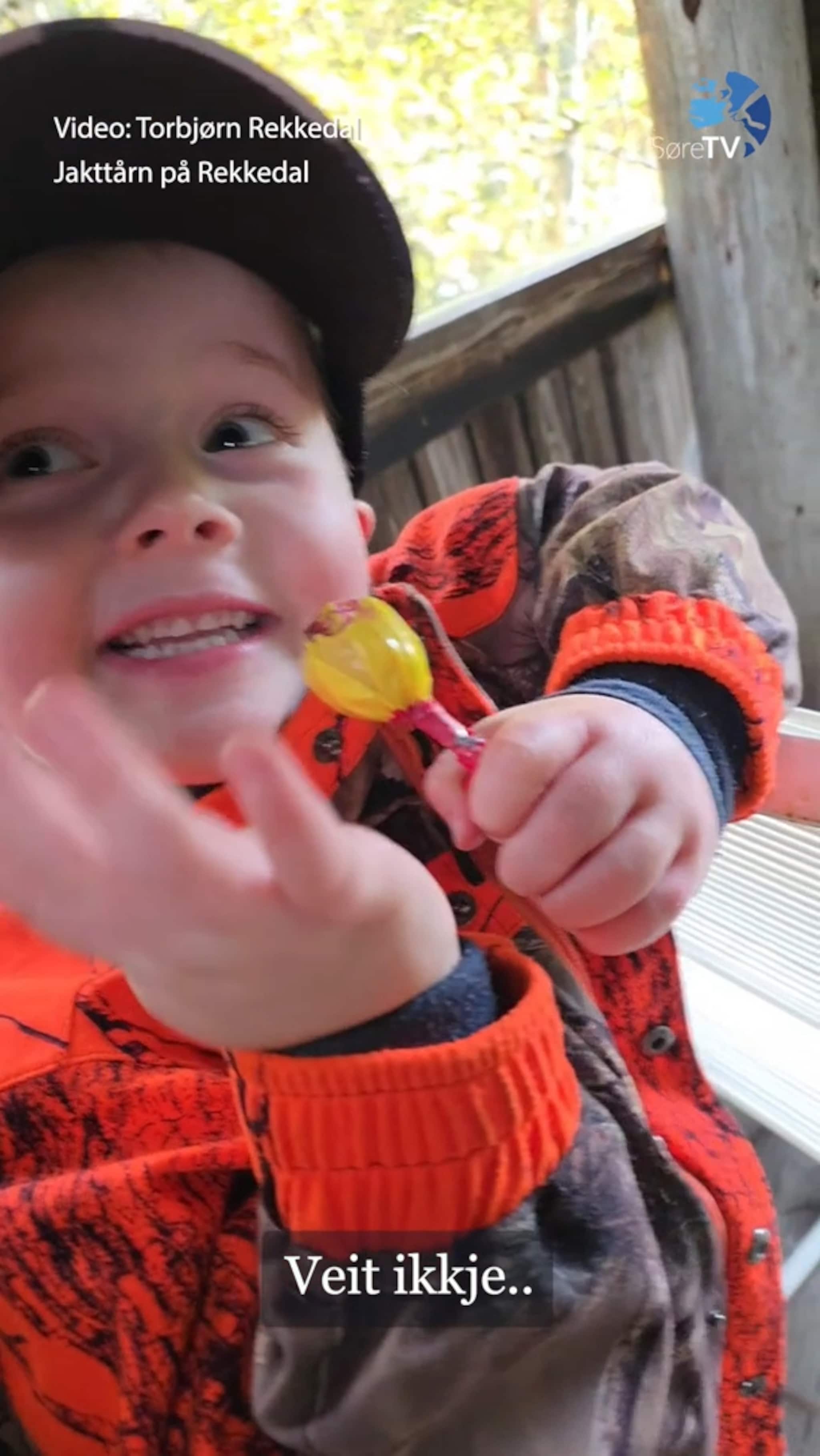 Lasse (5) oppdaga noko uventa
