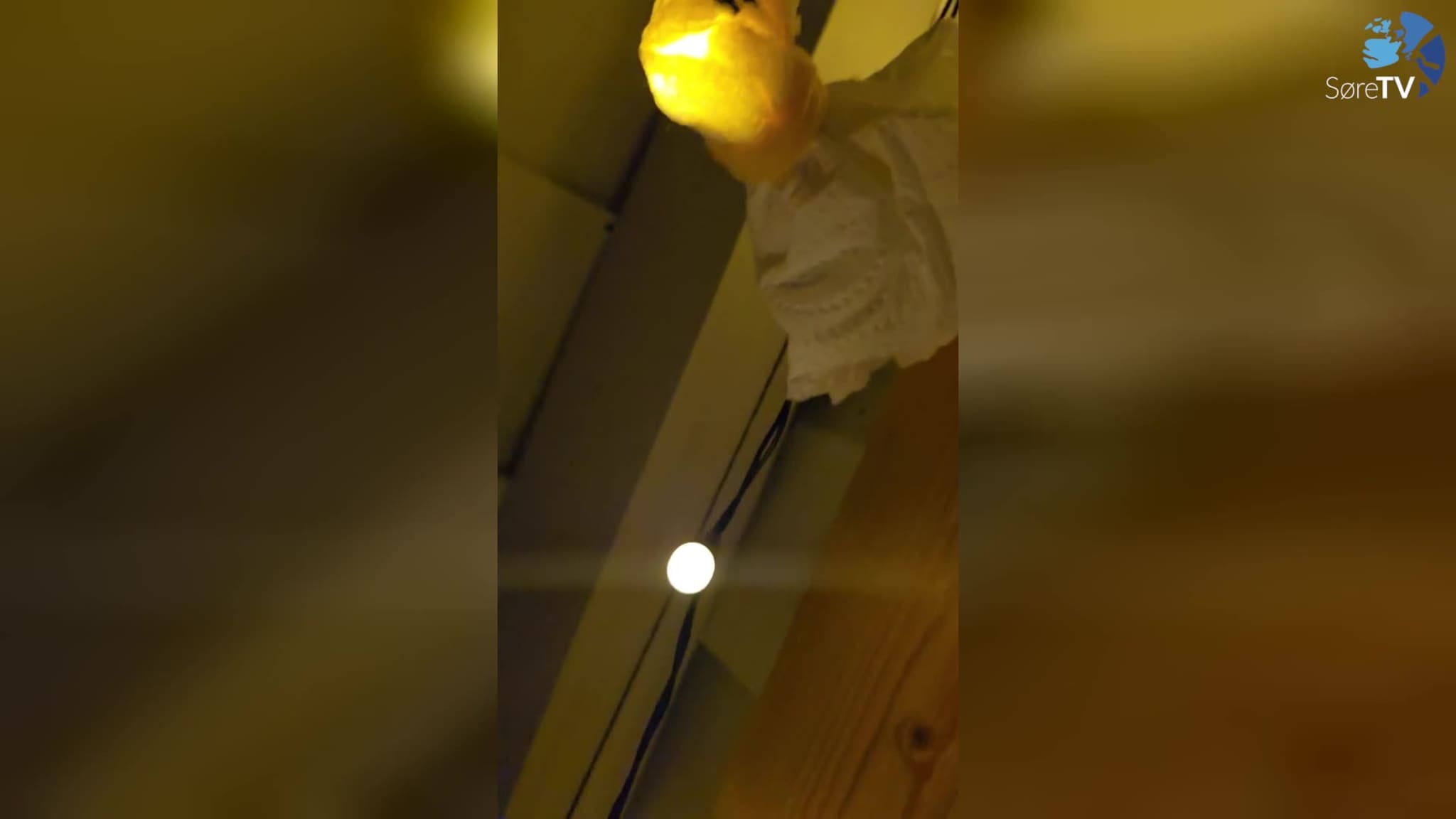 Her har dei pynta til Halloween