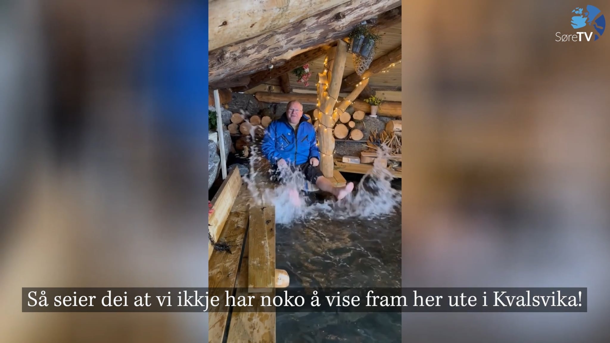 Stormflod blei turistattraksjon i Kvalsvika