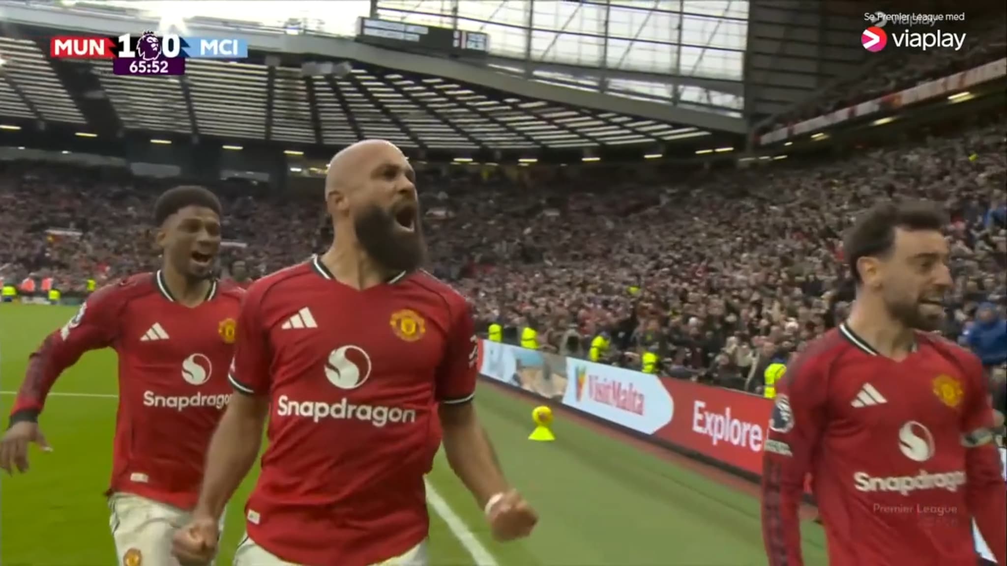 United til himmels i Carrick-debuten