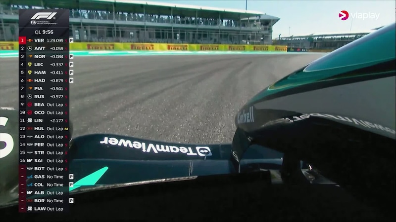 Antonelli (19) best på kvalifiseringen – Verstappen nummer to
