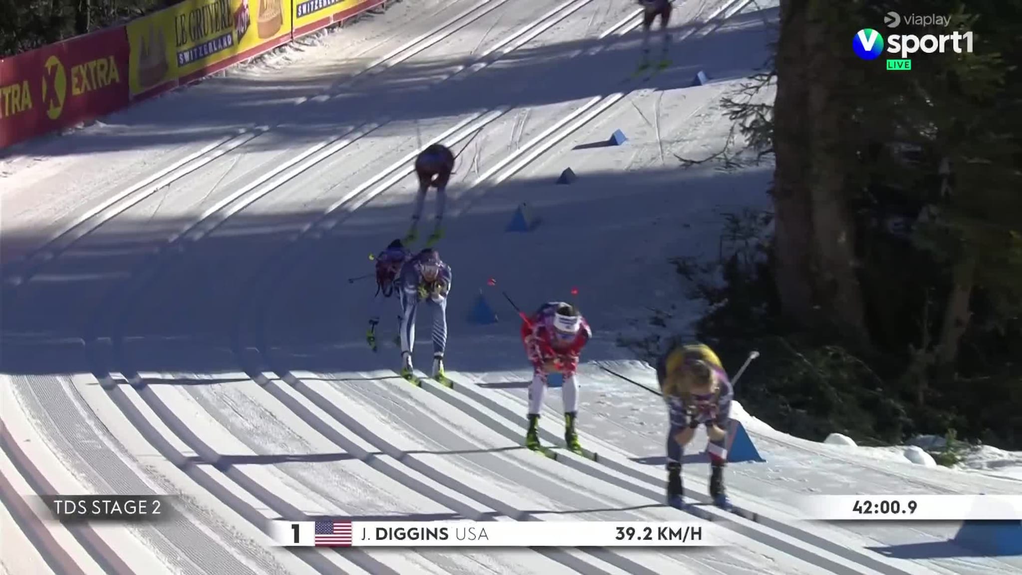 Diggins vinner fellesstart, Johaug sjanseløs i spurten