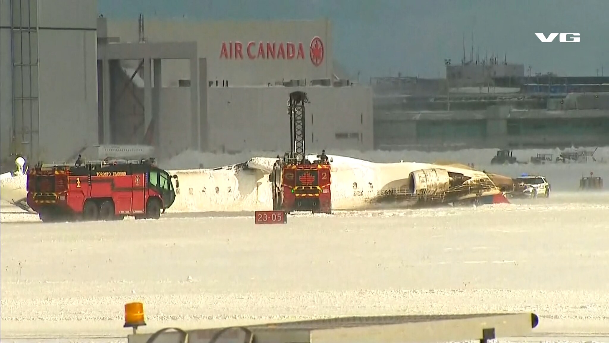 Flyulykke på Toronto flyplass: Alle passasjerer gjort rede for