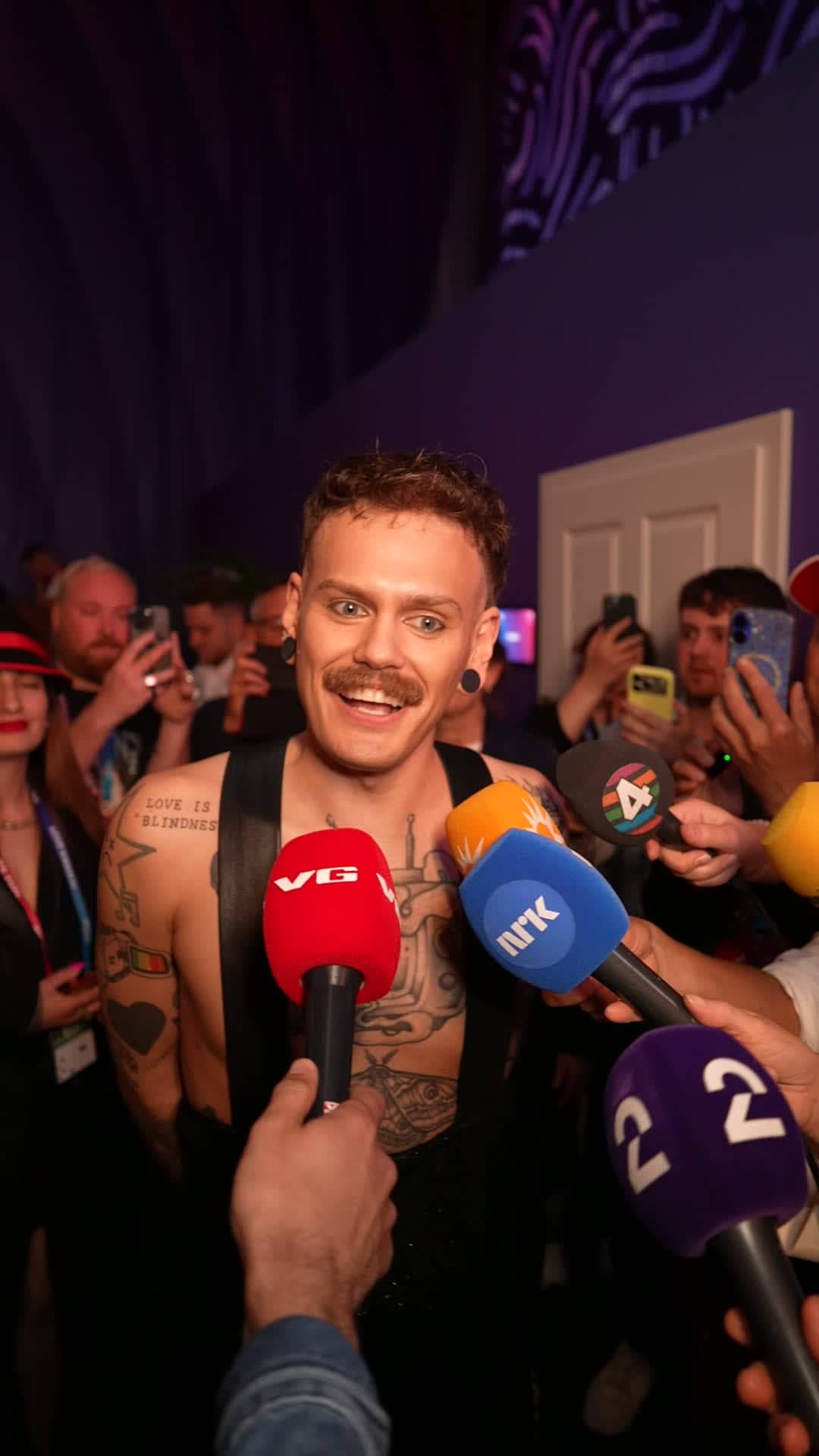 Her møter Jonas Lovv pressen etter semifinalen