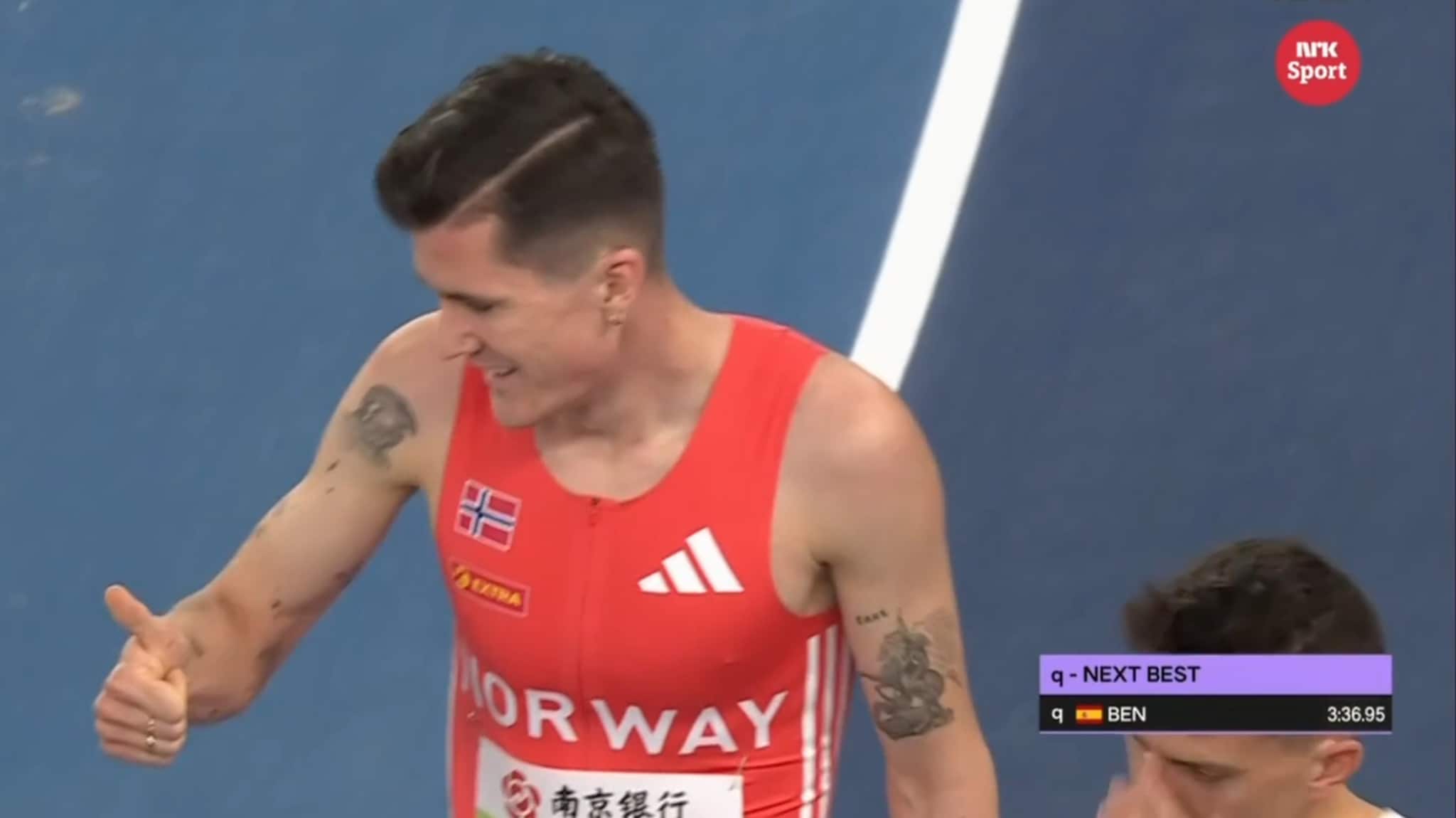 Jakob Ingebrigtsen til finale på 1500 meter i innendørs-VM