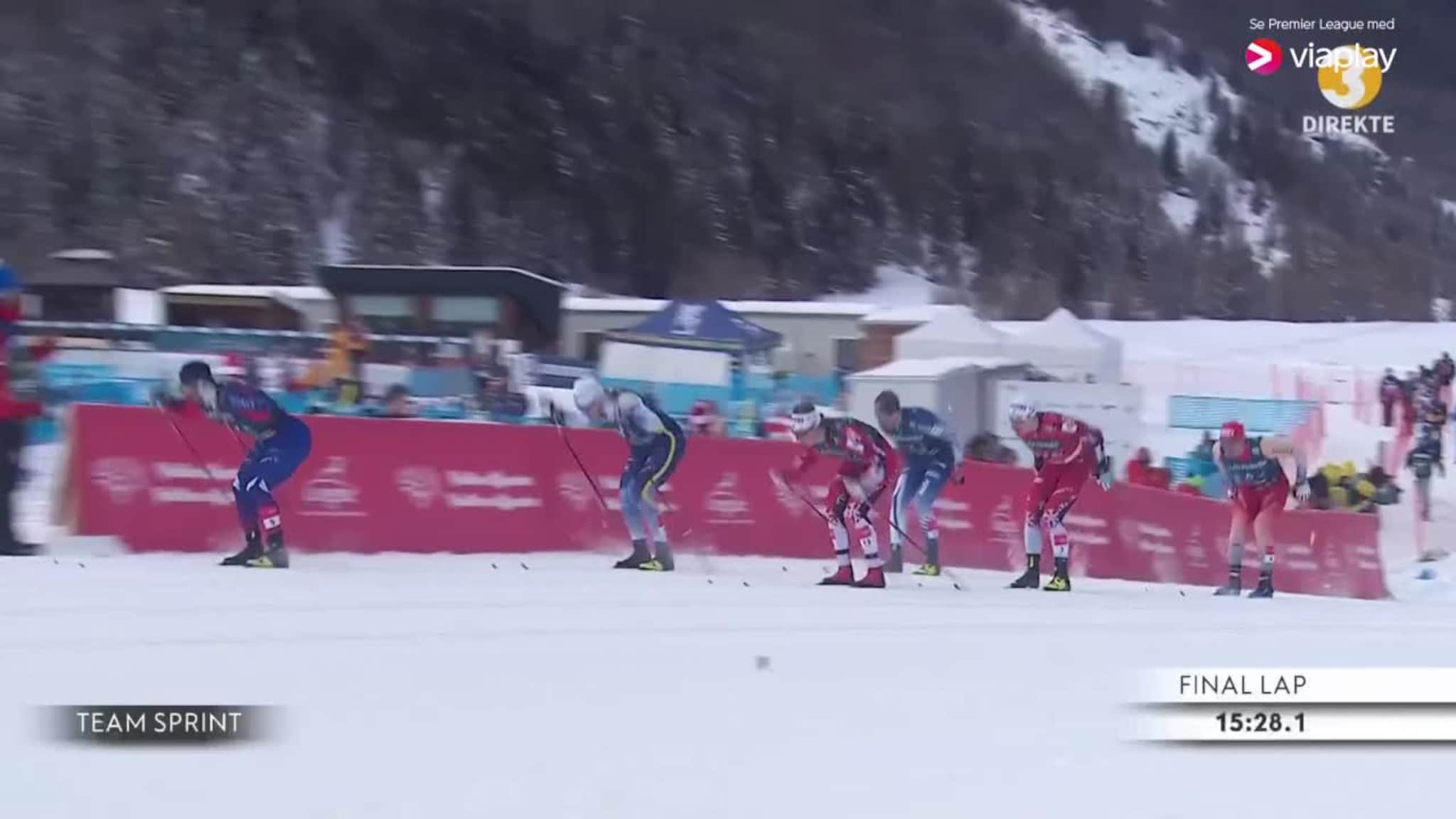 Norske kvinnelag utenfor pallen i lagsprint i Cogne