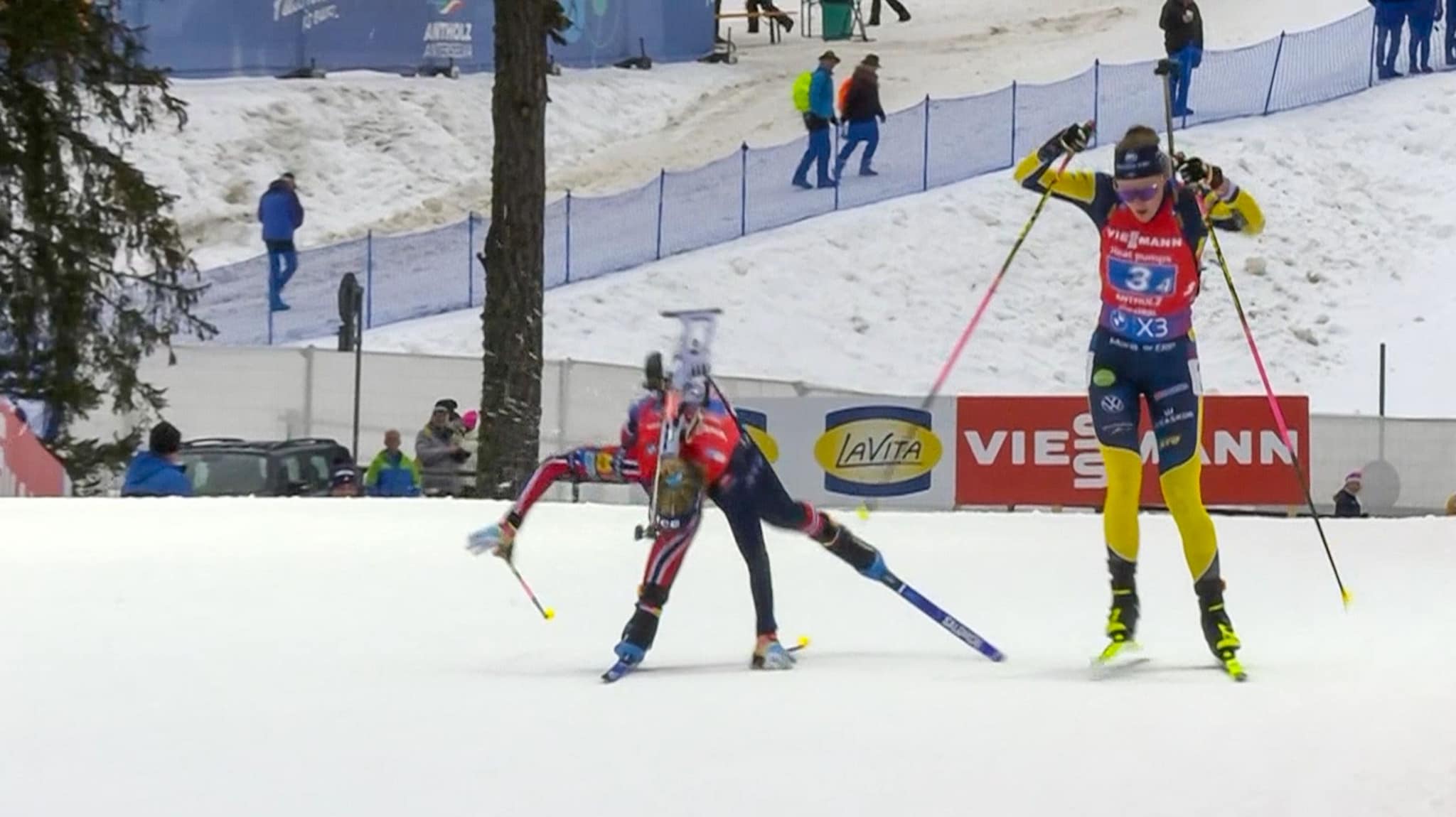 Dramatisk fall for Tandrevold i Anterselva