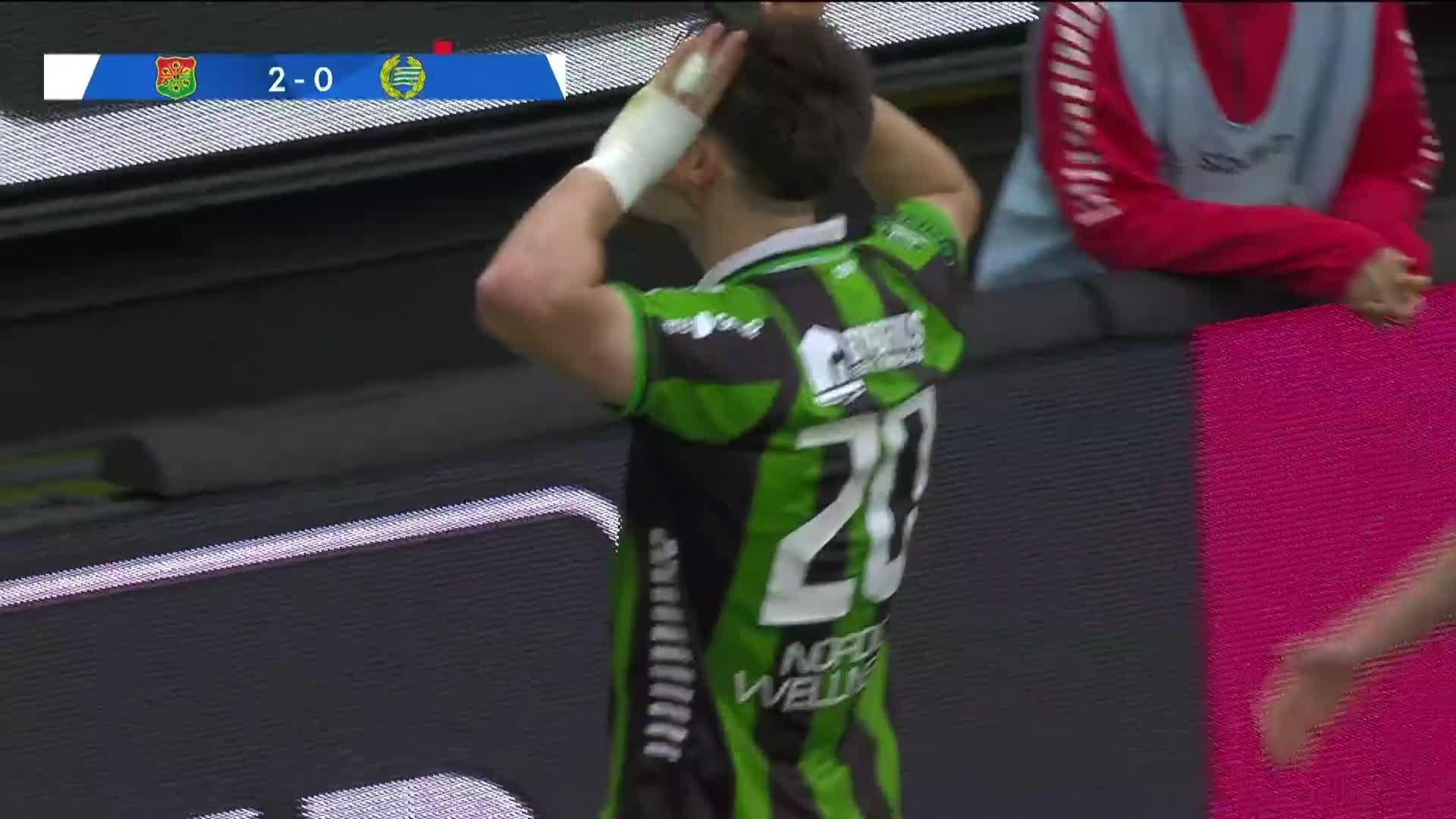Samuel Salter med mål mot Hammarby