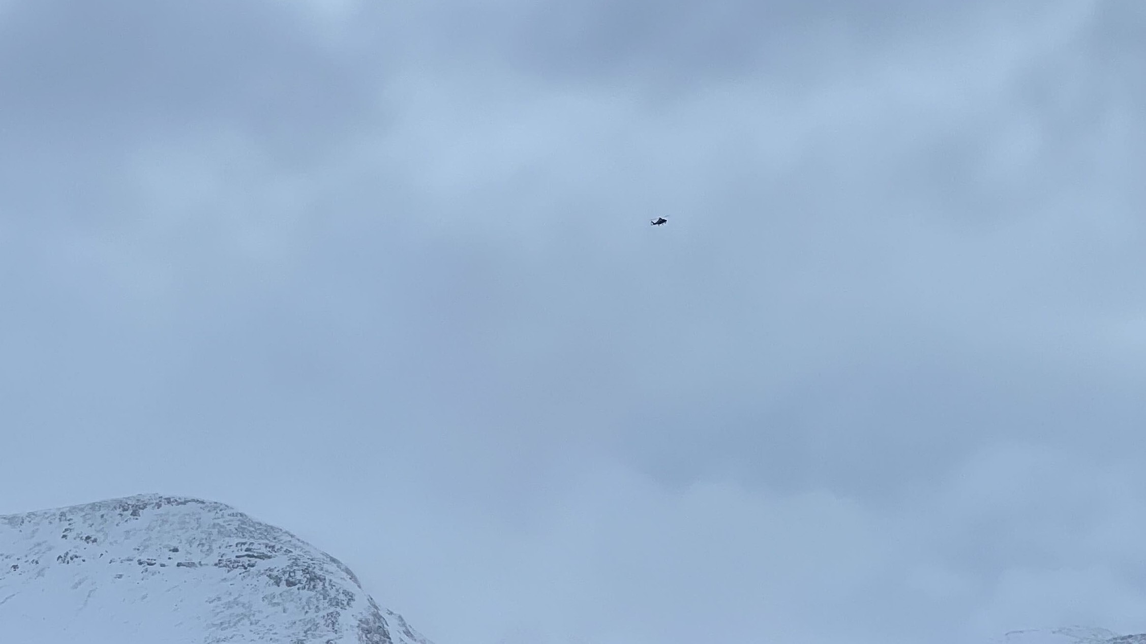 Helikopter over Hemsedal