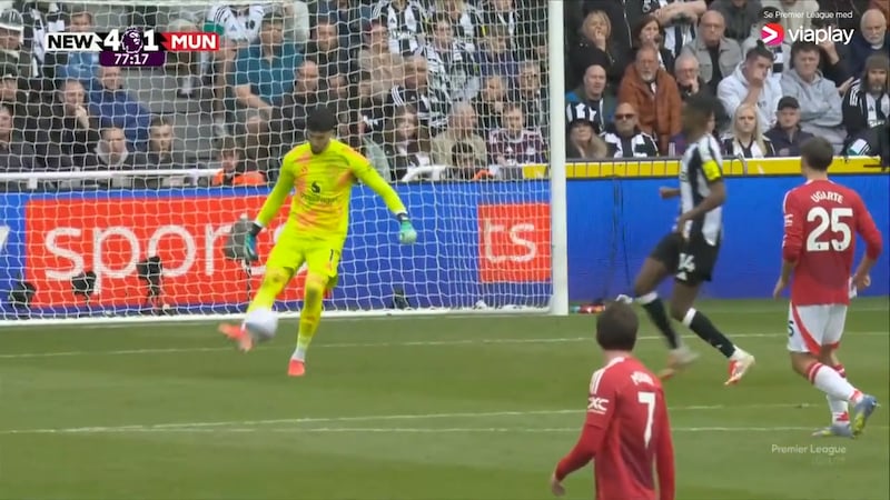 Nok en keepertabbe da Newcastle lekte med Manchester United