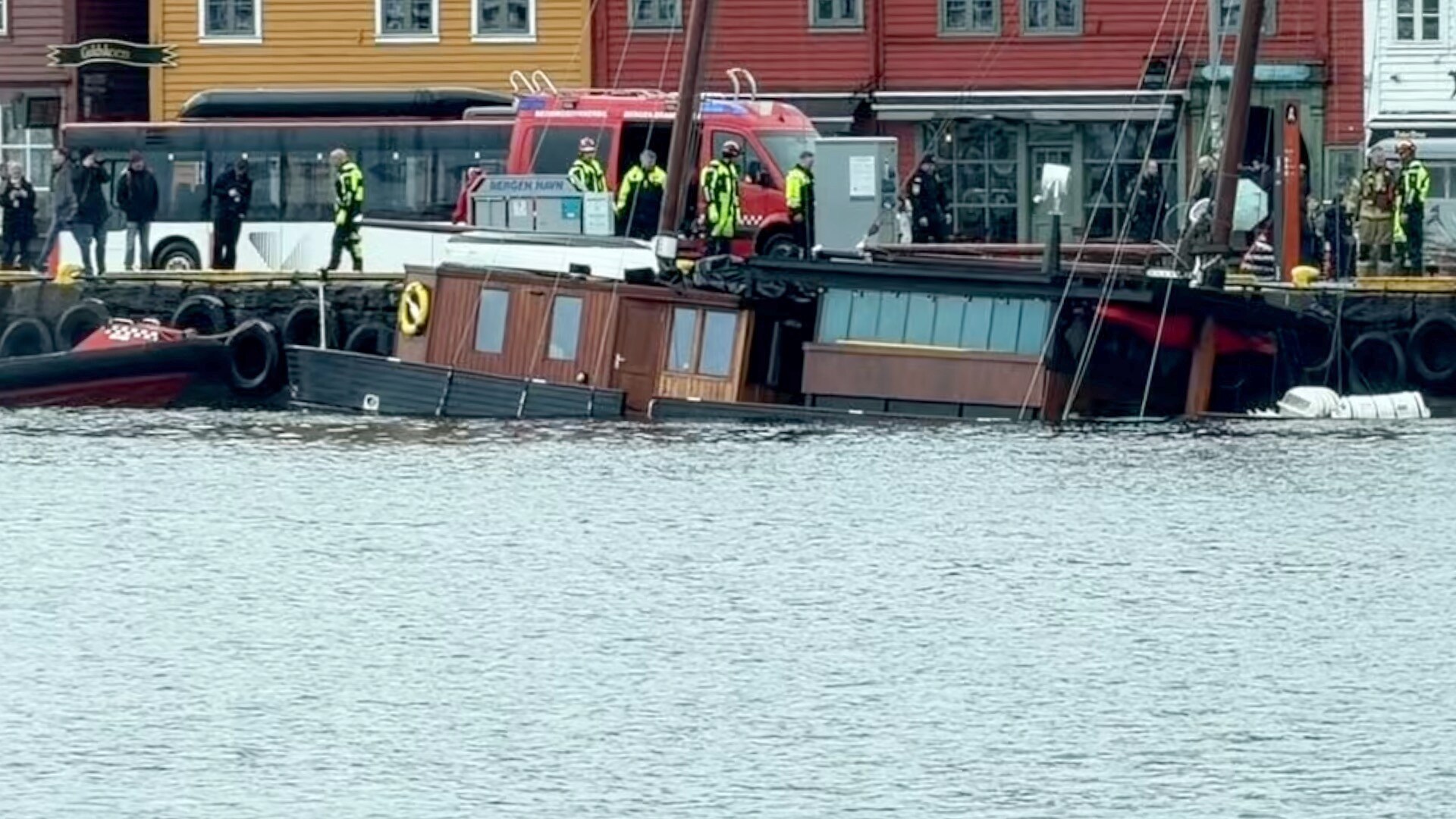 Bergen: Her forsvinner båten