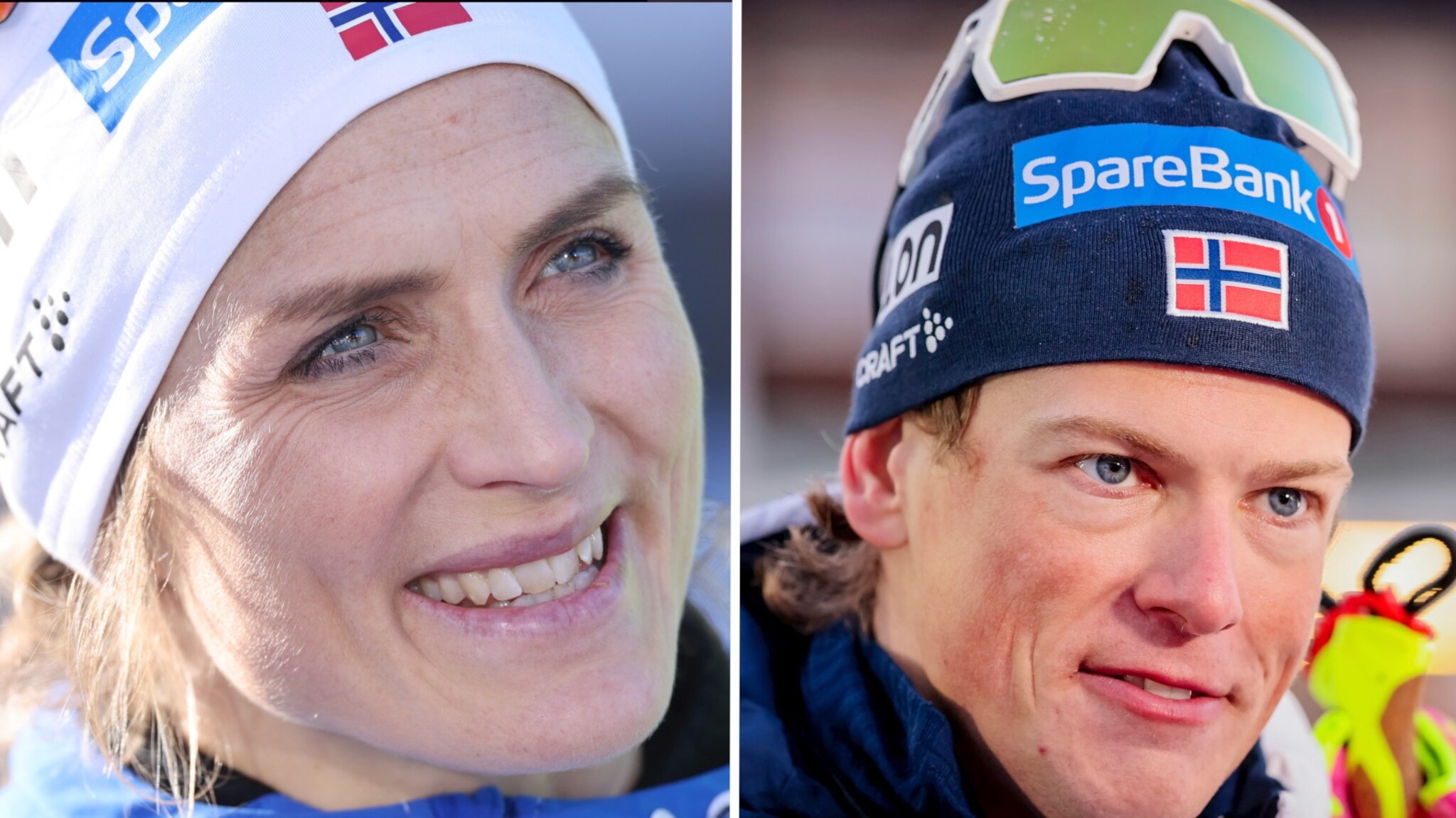 Se Johaug og Klæbo møte pressen