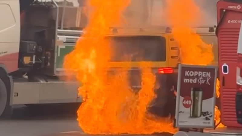 Full fyr på Circle K i Oslo: – Jeg sto rett ved