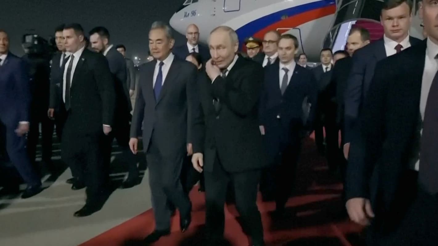 Putin ankommer Beijing