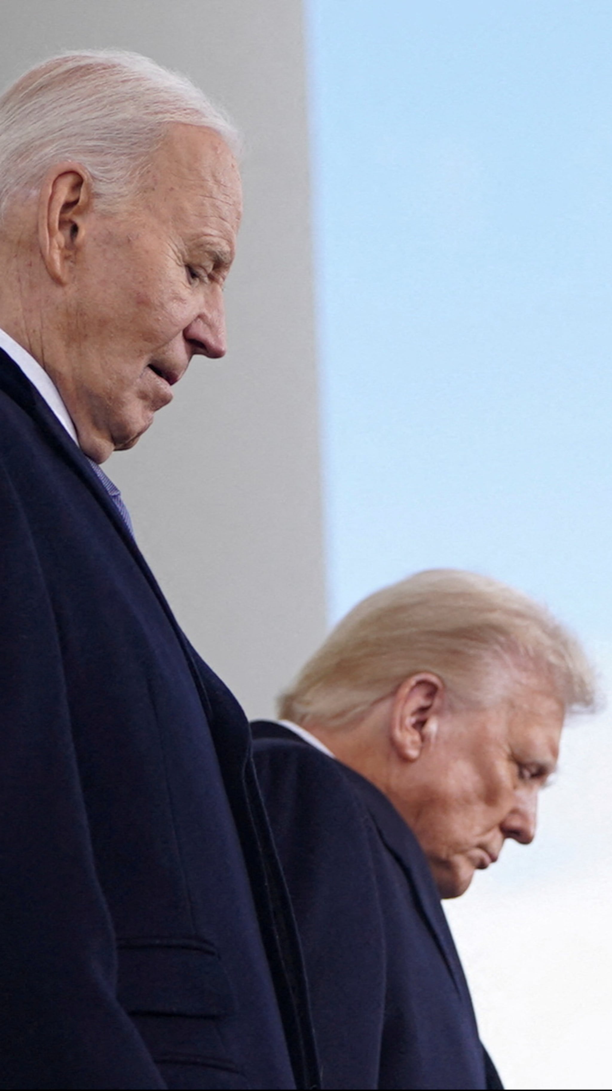 Biden og Trump poserte sammen