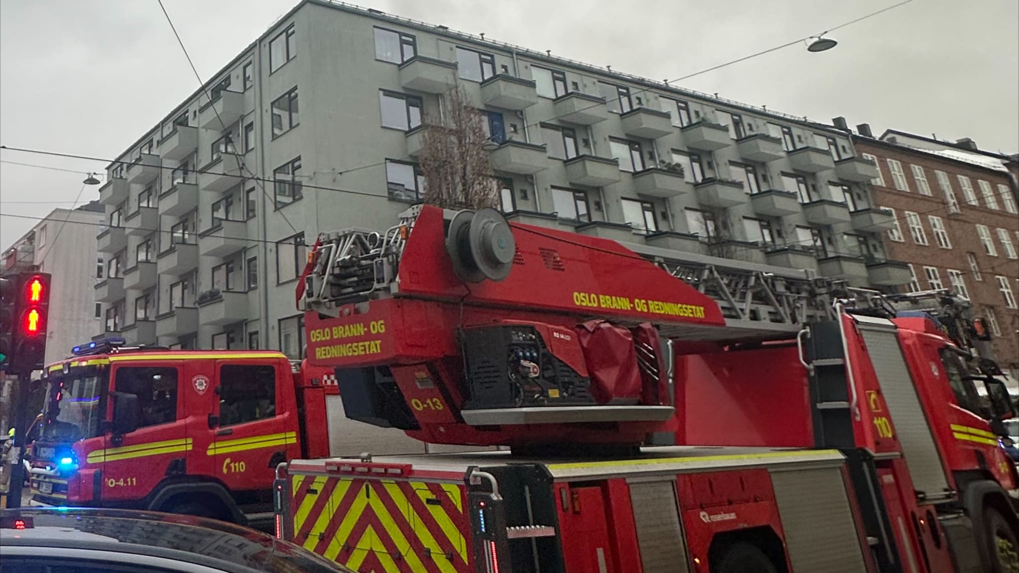 Brann i bygård på Majorstuen