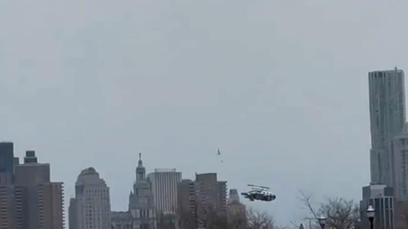 Helikopter har styrtet i Hudson-elven