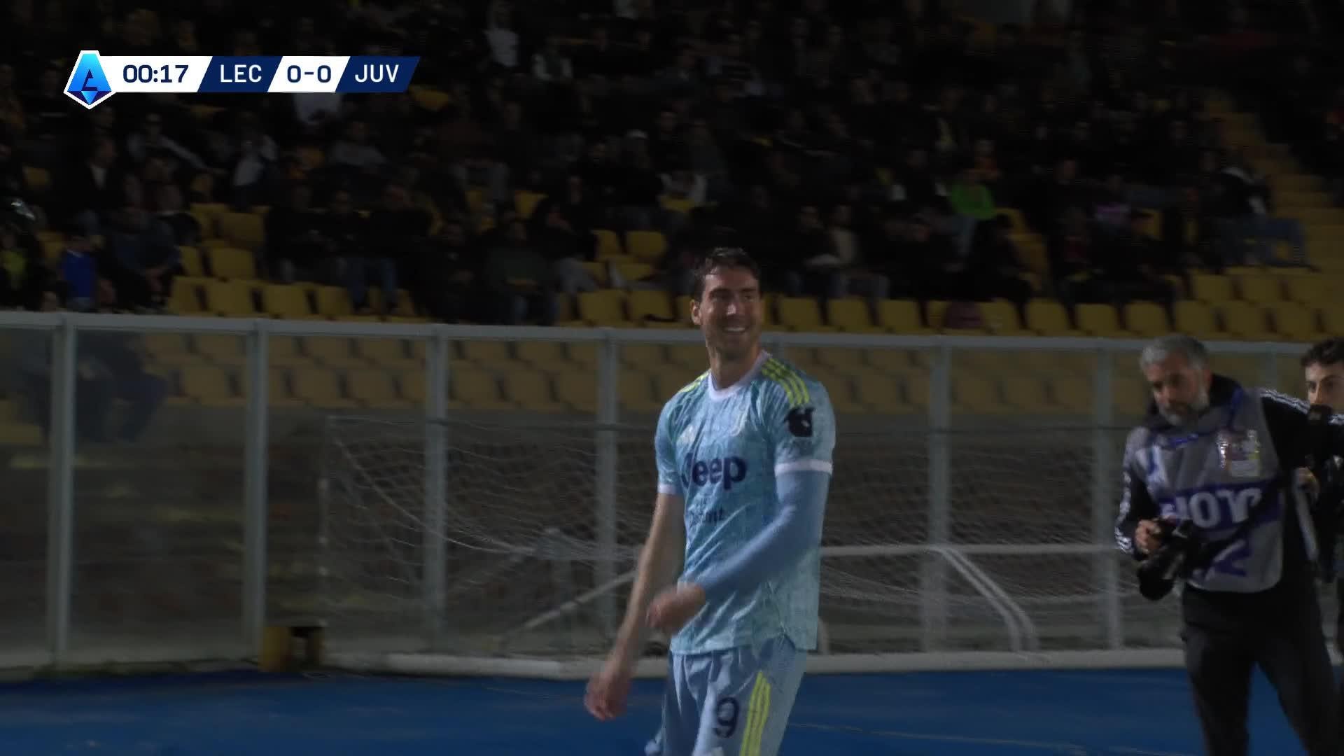 Dusan Vlahovic setter 1-0 mot Lecce