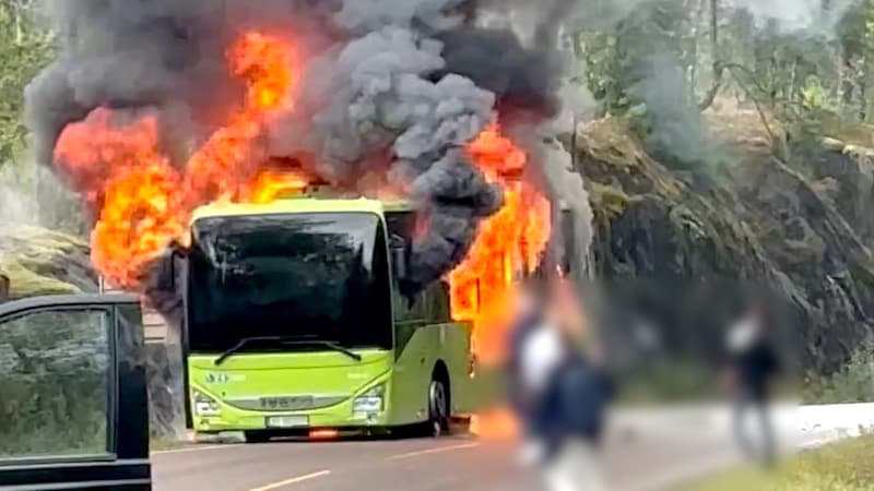 Mindreårig gutt siktet etter bussbrann i Nordre Follo