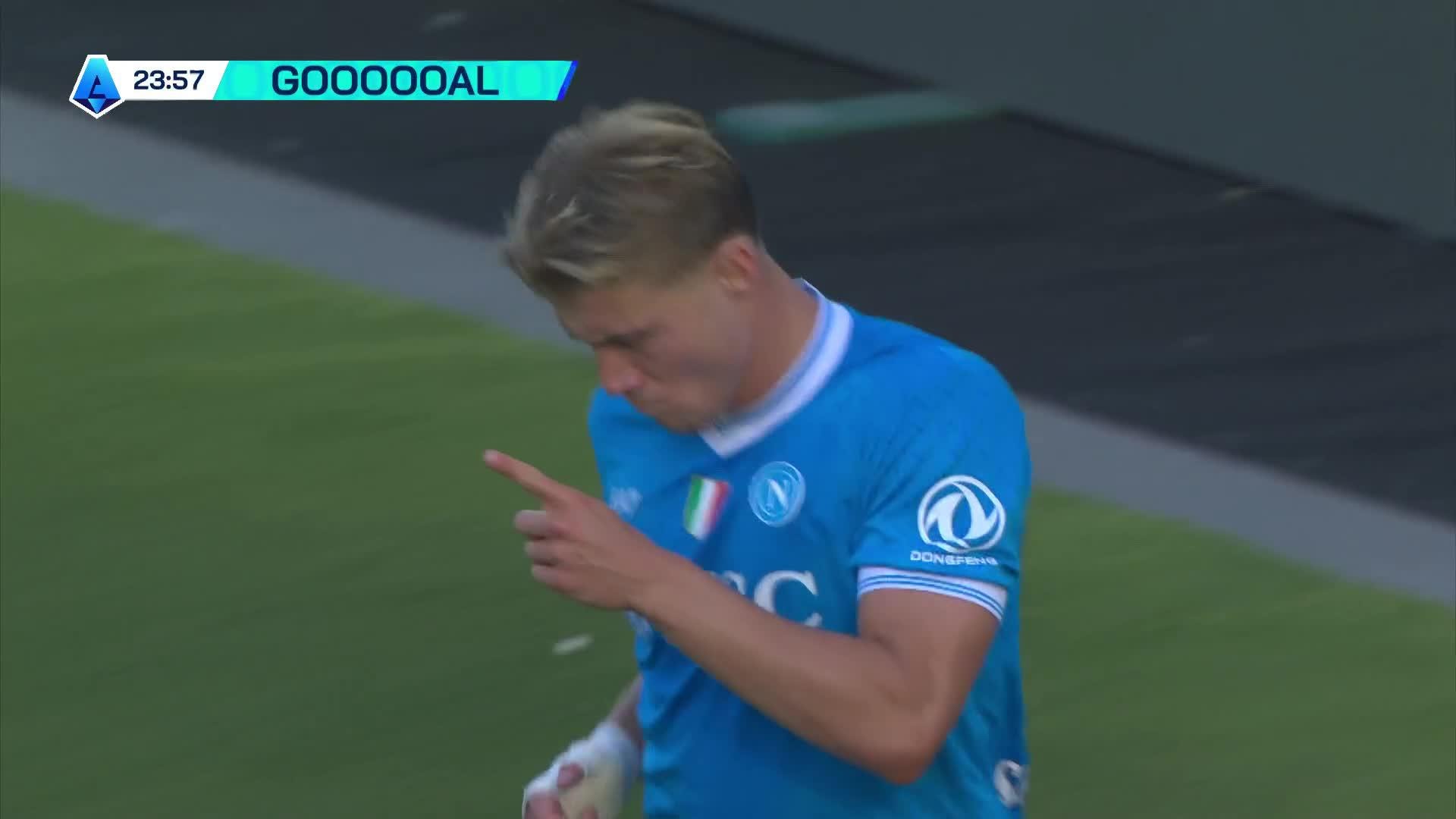 Højlund med scoring for Napoli