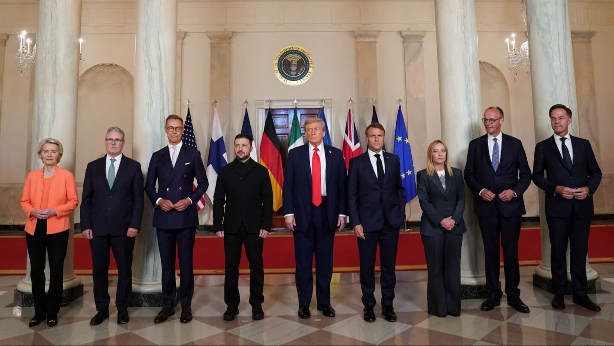 Toppmøter om Ukraina: Trump, Putin og europeiske ledere