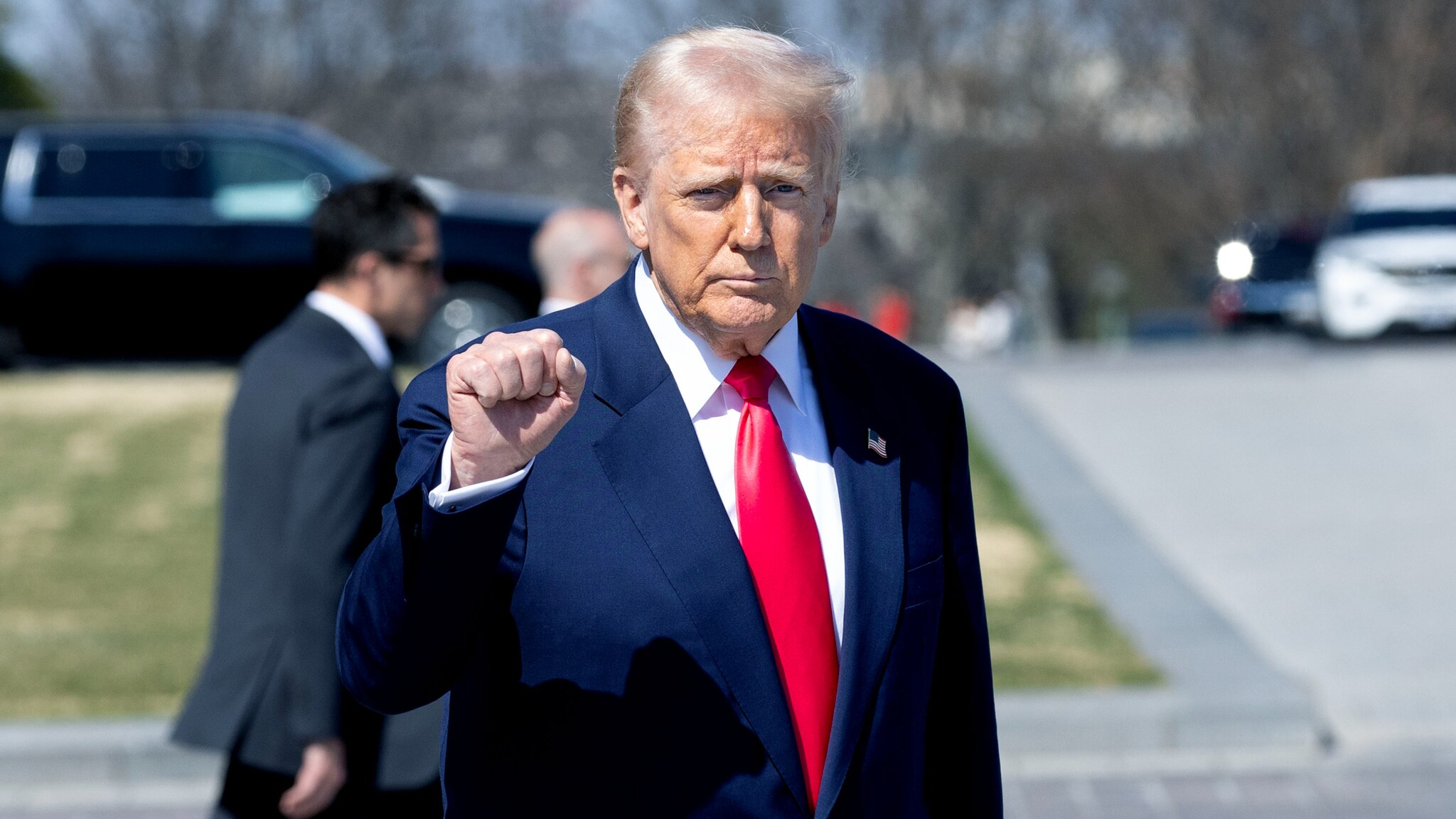 Donald Trump møter pressen