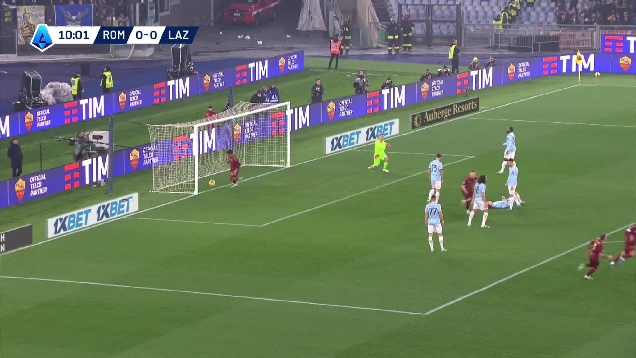 Perlescoring og slåsskamp da Roma vant derbyet mot Lazio