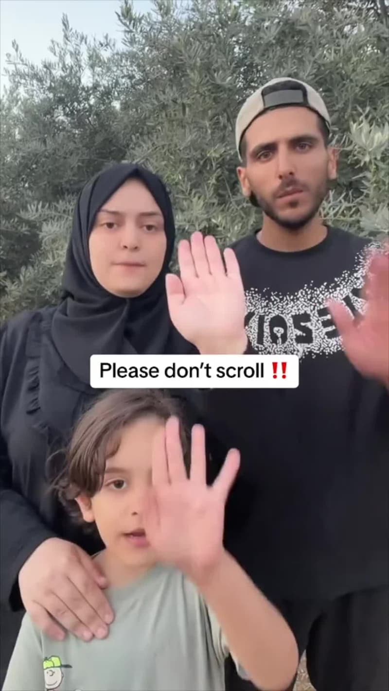 Palestinere trygler om hjelp på TikTok