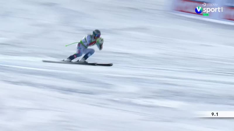 Kajsa Vickhoff Lie mot pallplass i super-G-rennet i Andorra