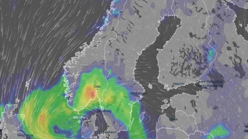 Våt fredag: 50 til 70 mm på ett døgn